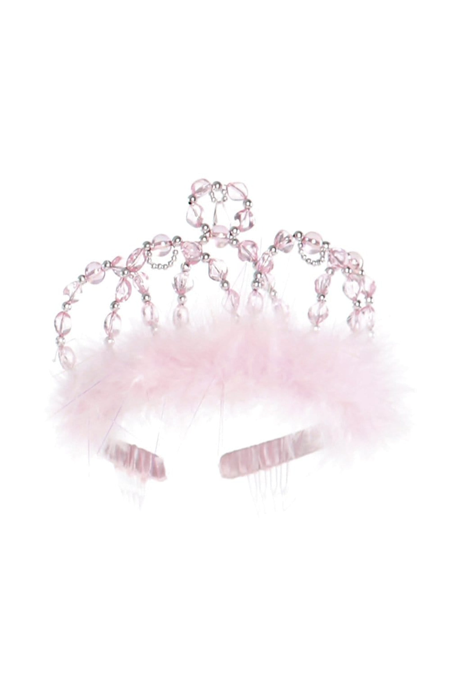 Prinzessinnen-Diadem rosa-silber