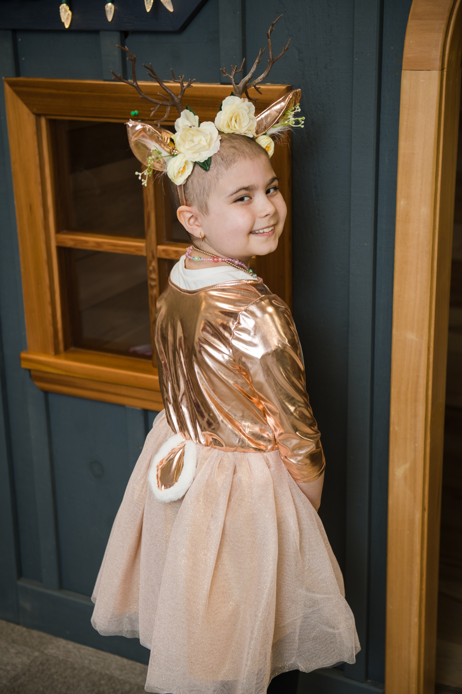 Woodland Deer Dress with Headband
