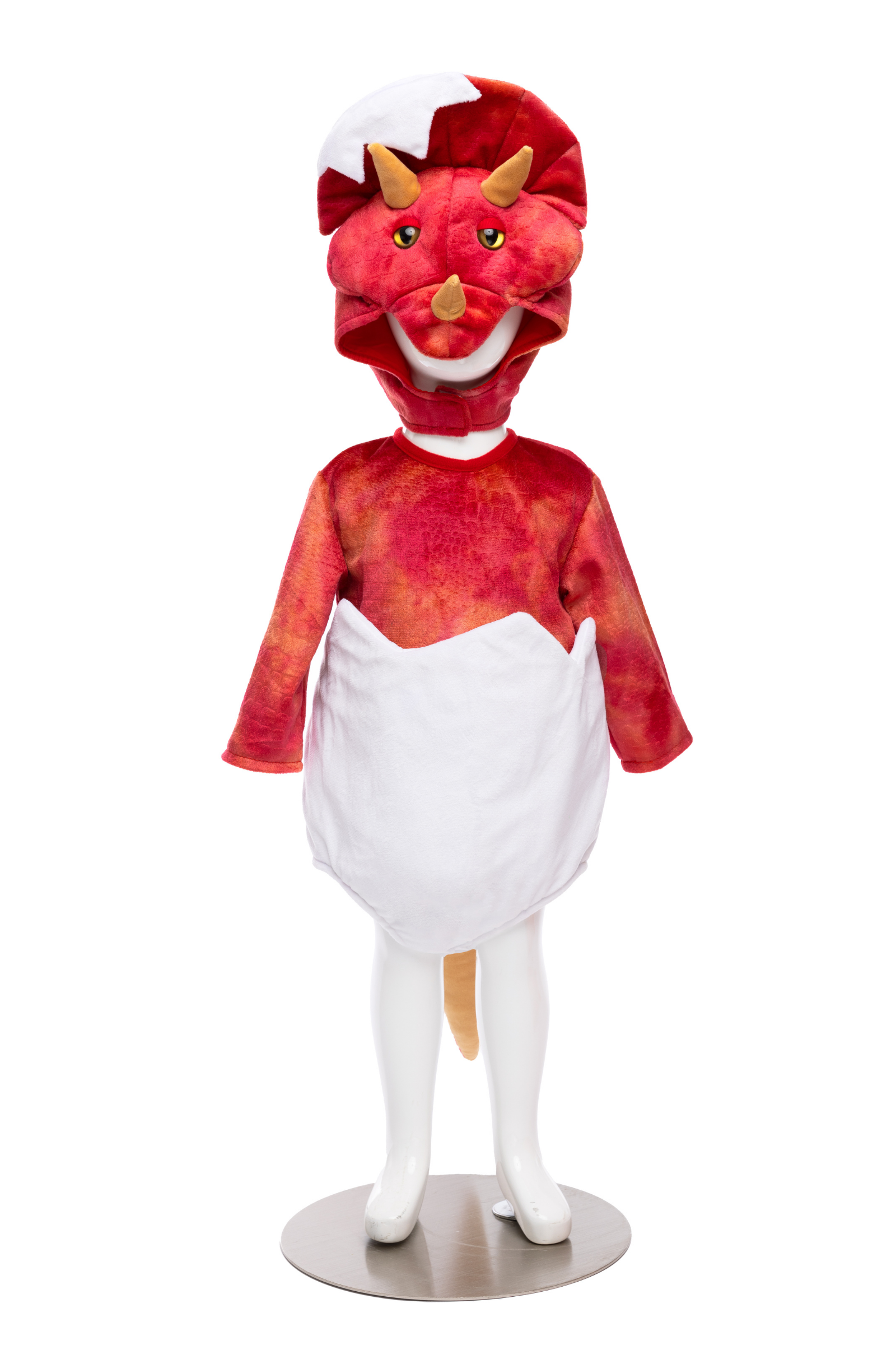 Baby Dino Triceratops Dress with Egg-Tail