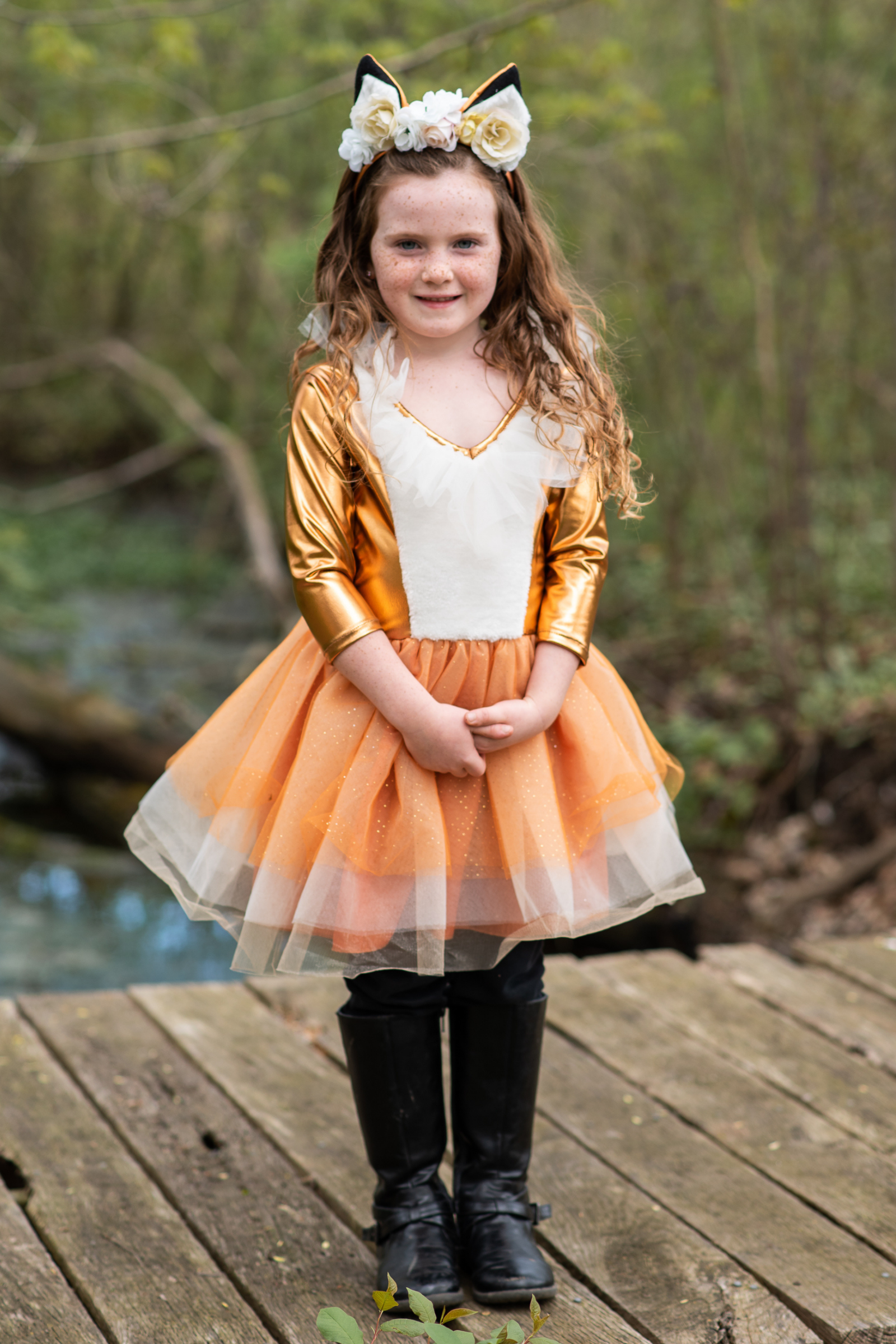 Woodland Fox Dress with Headband