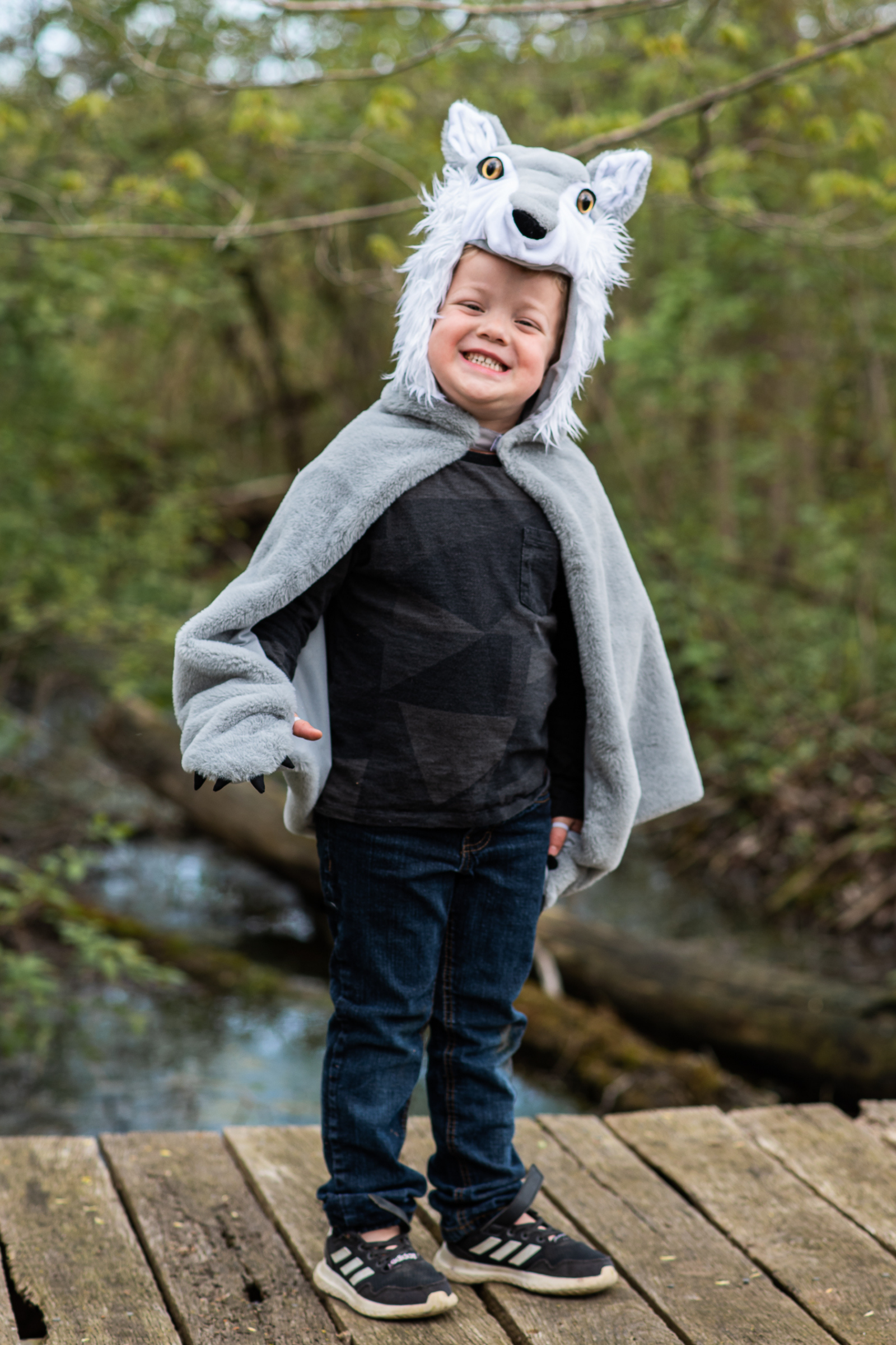 Baby/Toddler/ Woodland Wolf Cape