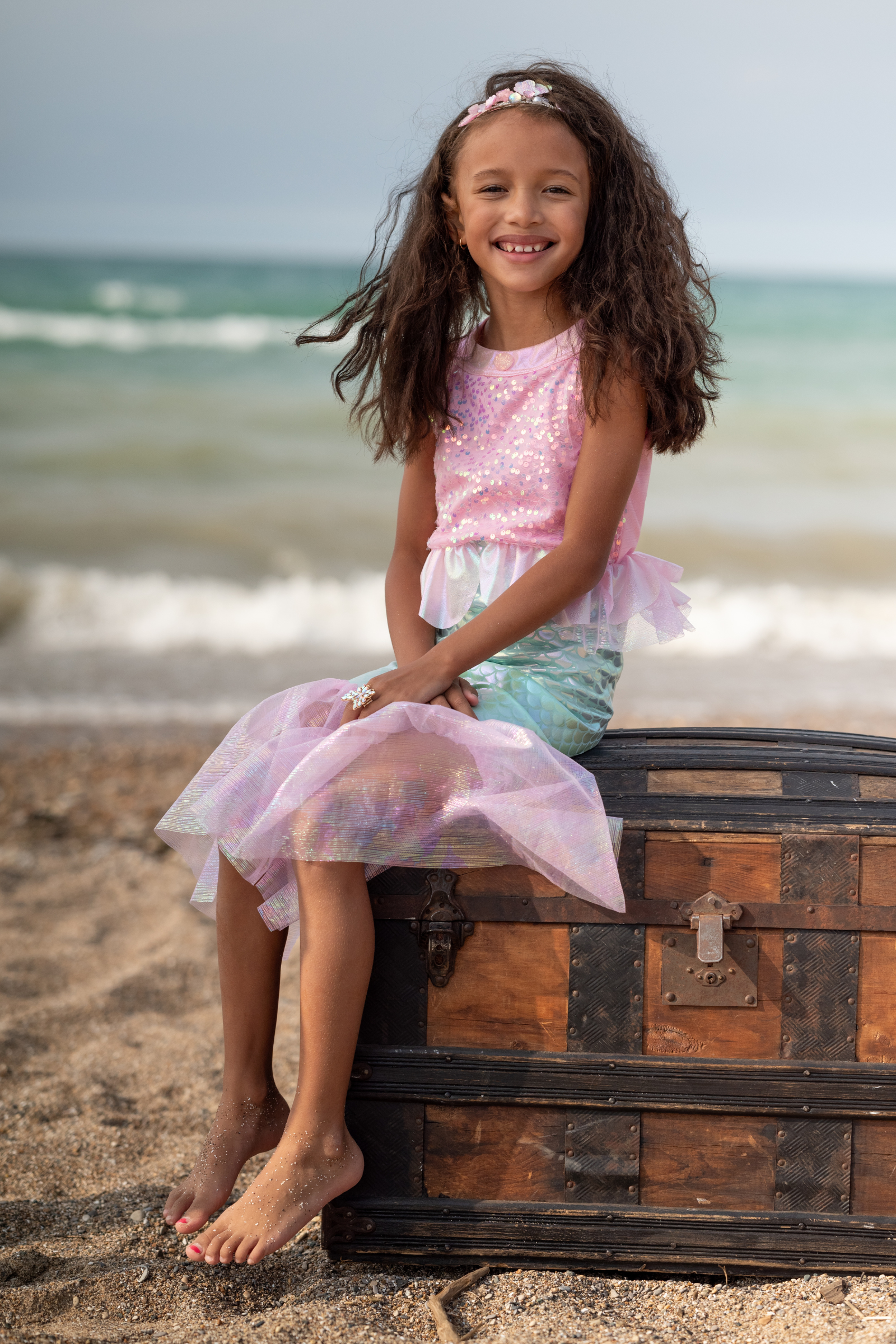 Robe de sirène Misty lila