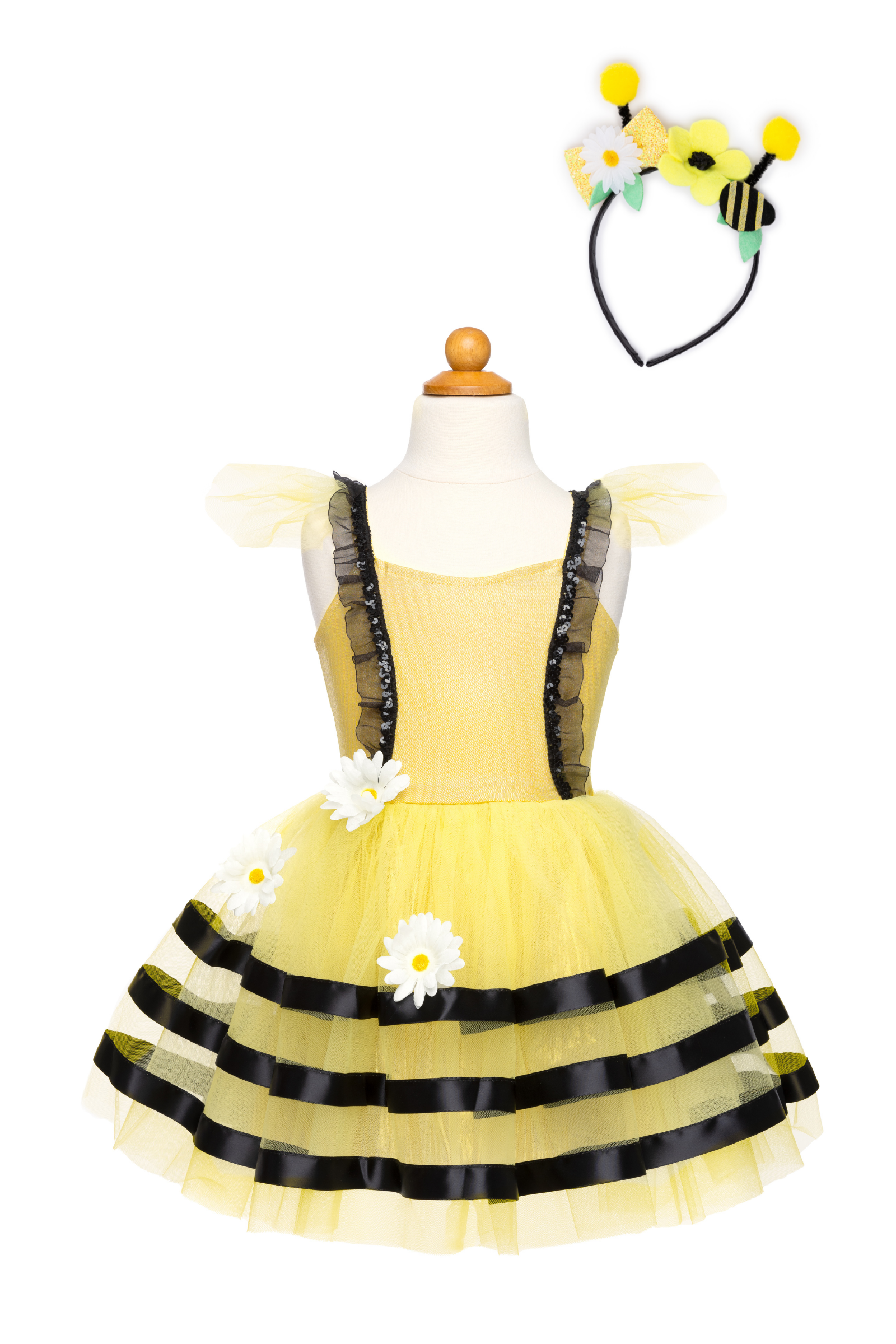 Bumble Bee Dress with Headband