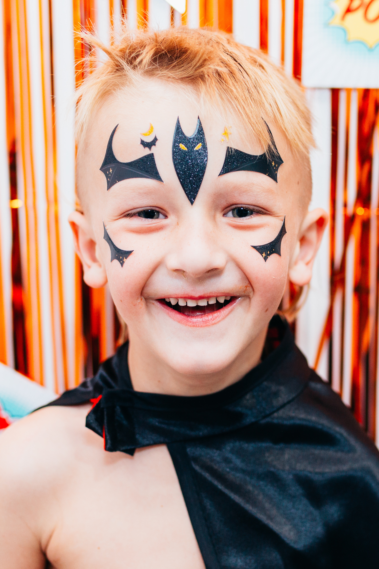 Bat Face Sticker Sheet (9 pcs)