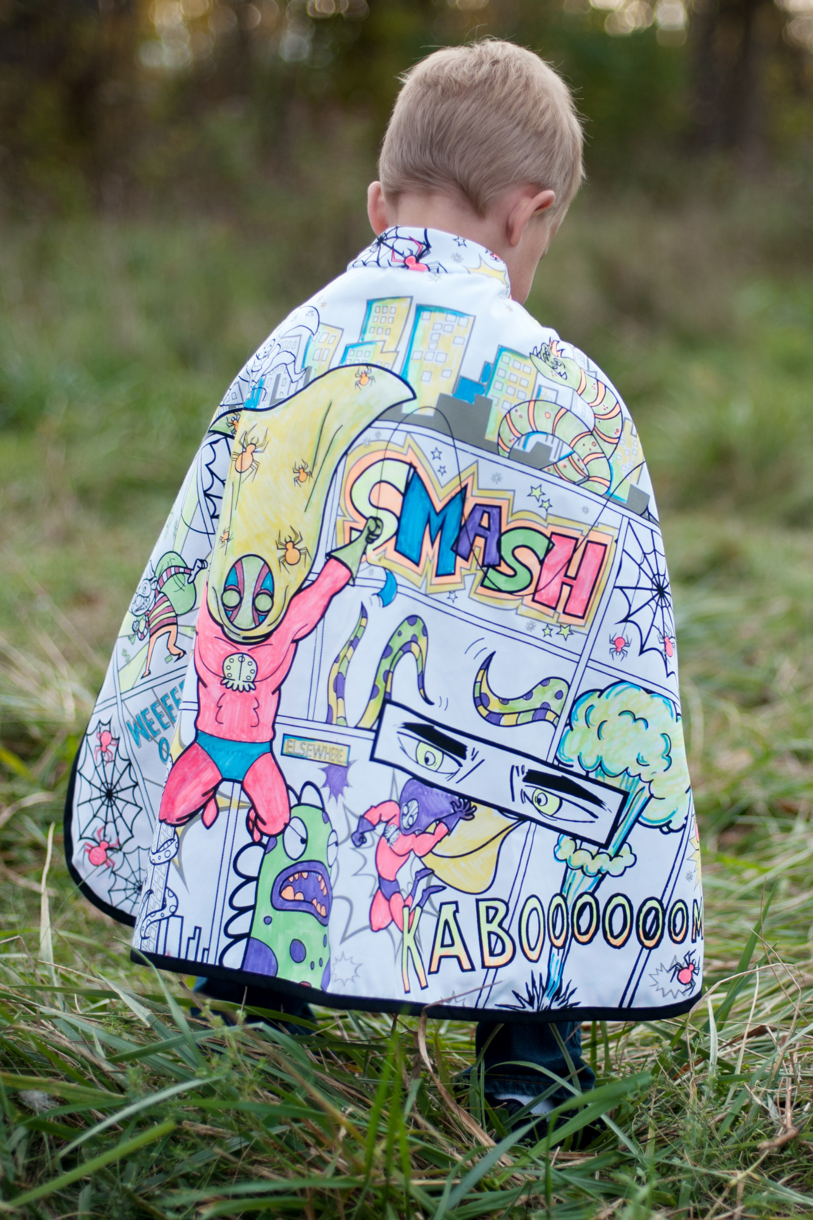 Colour a Cape - Superhero/Spider - with Markers Set (7 pcs)