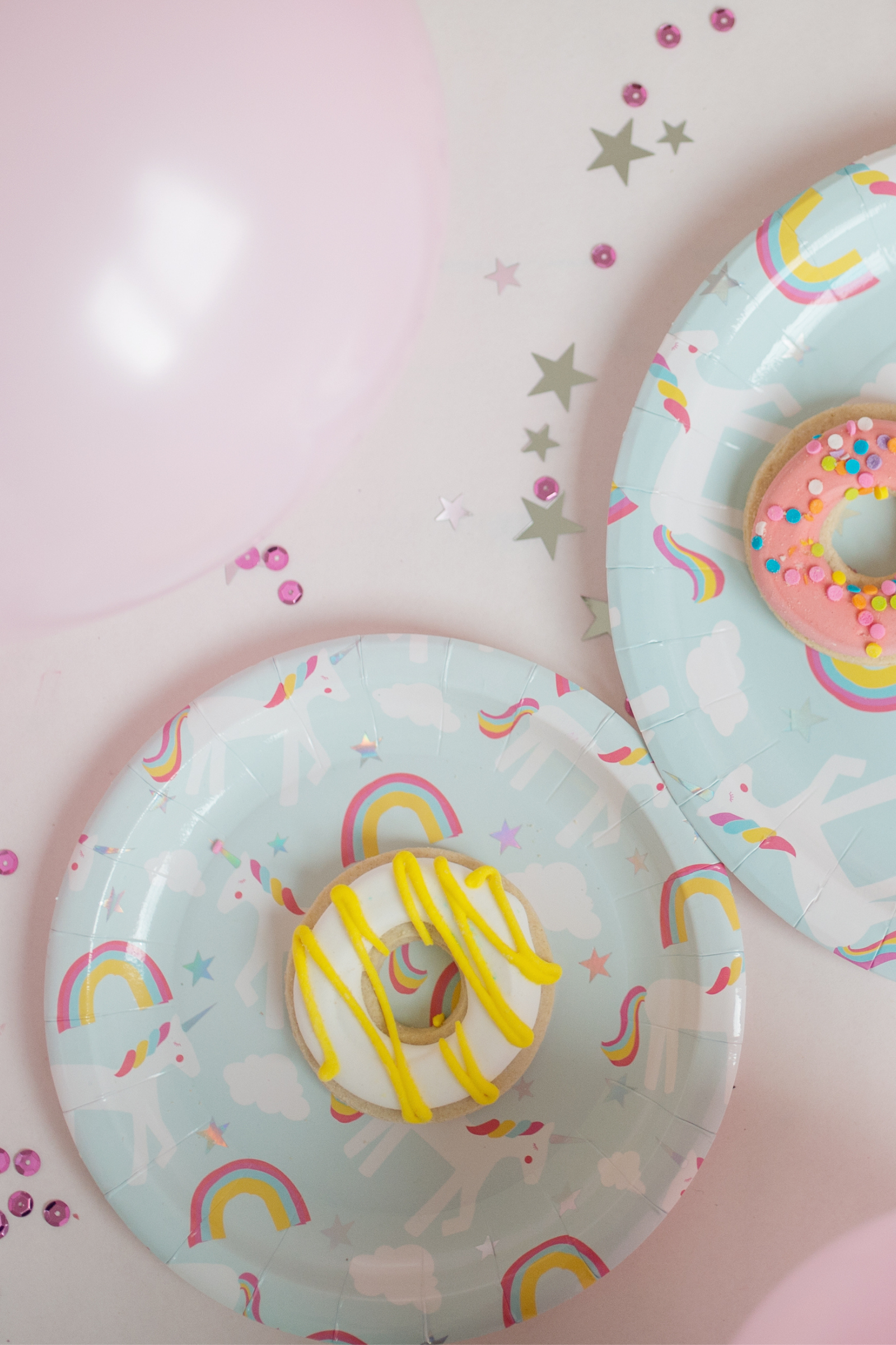 Plate Set - Unicorn, Large (8 pcs)