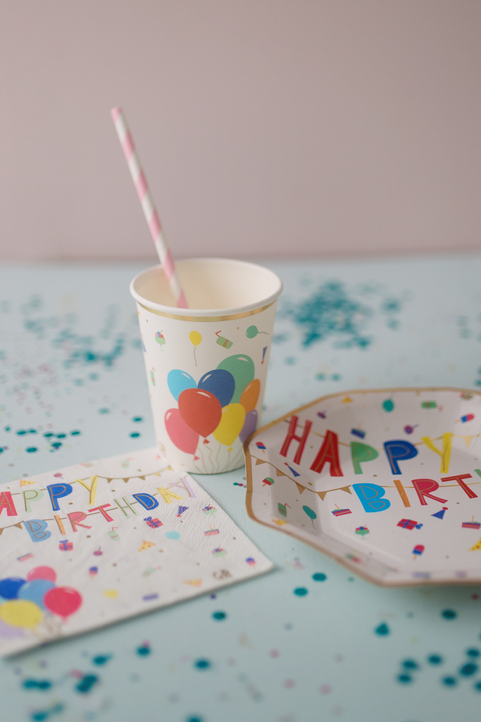 Cups - Happy Birthday (8 pcs)