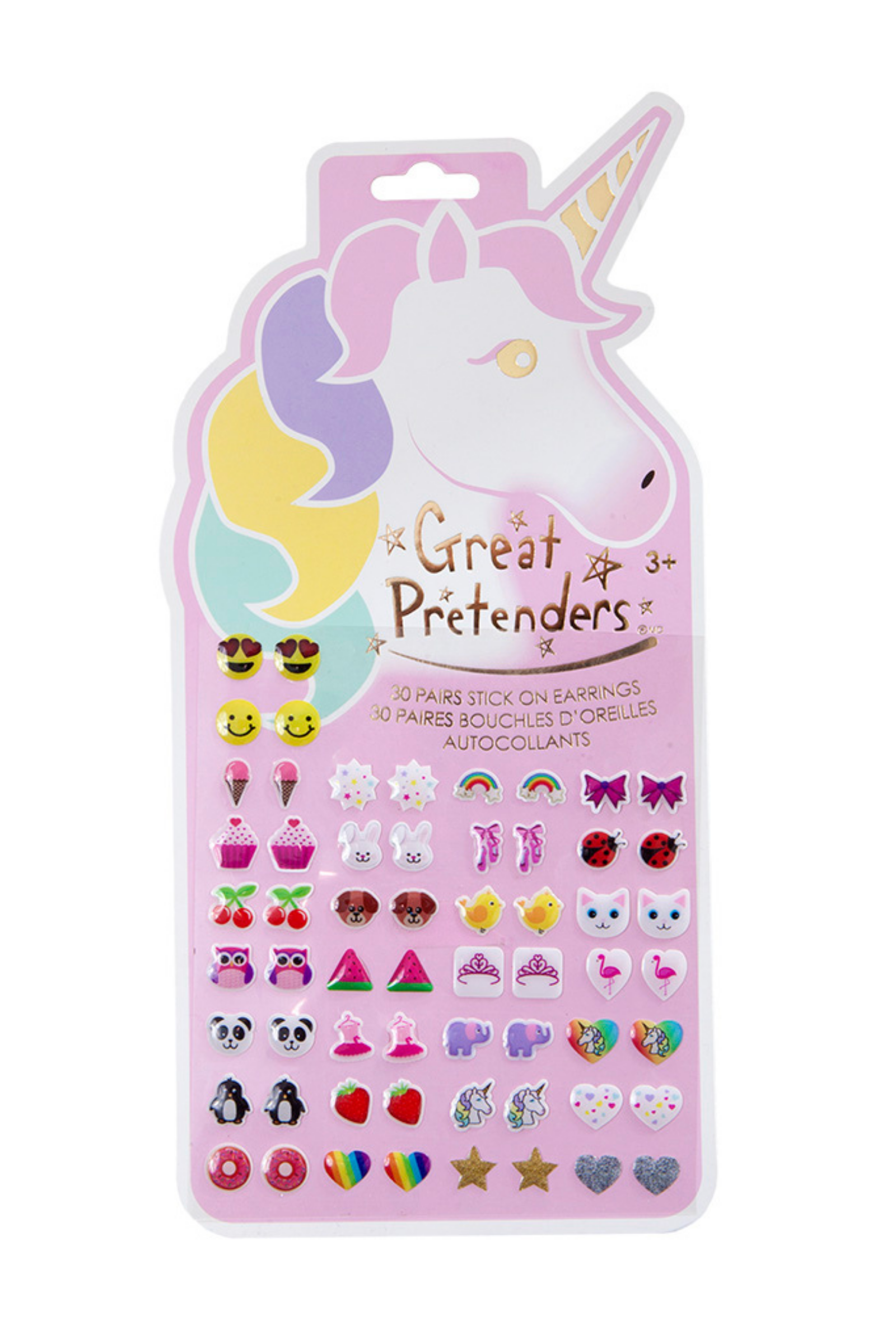 Unicorn Stick-on Earrings (30 pairs)