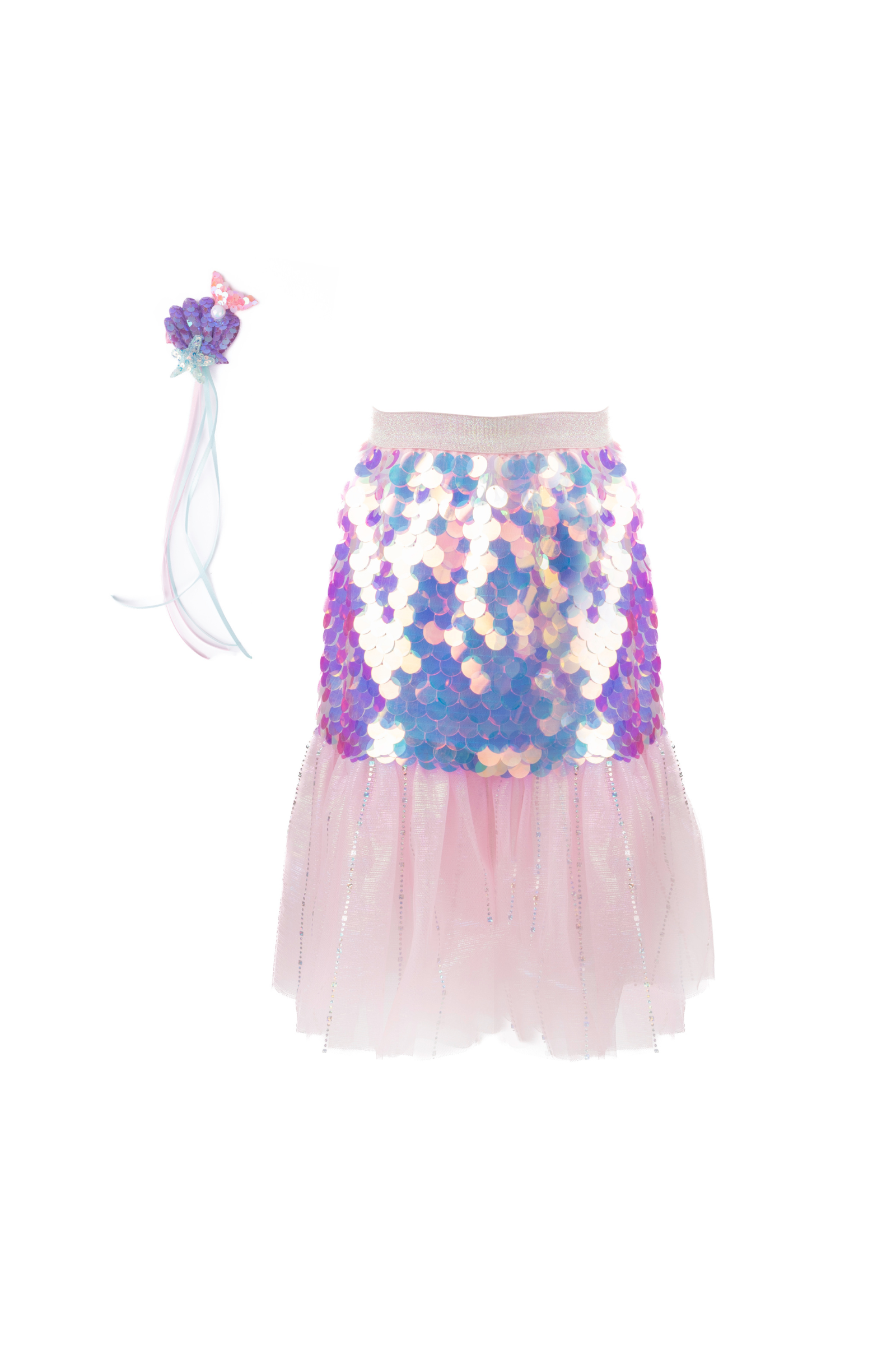 Bling Bling Mermaid Skirt with Hairclip