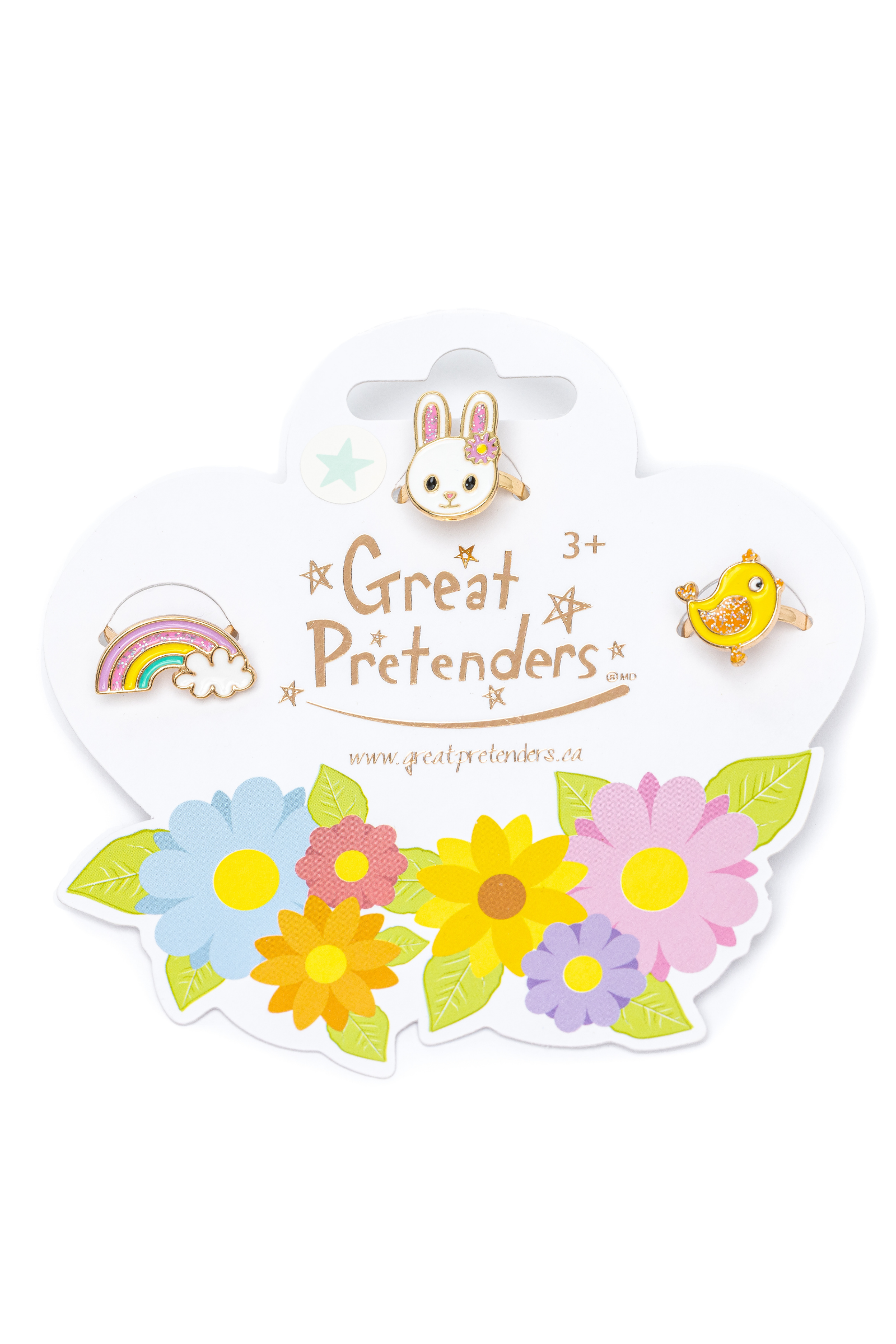 Spring Bunny Ring Set (3 pcs)