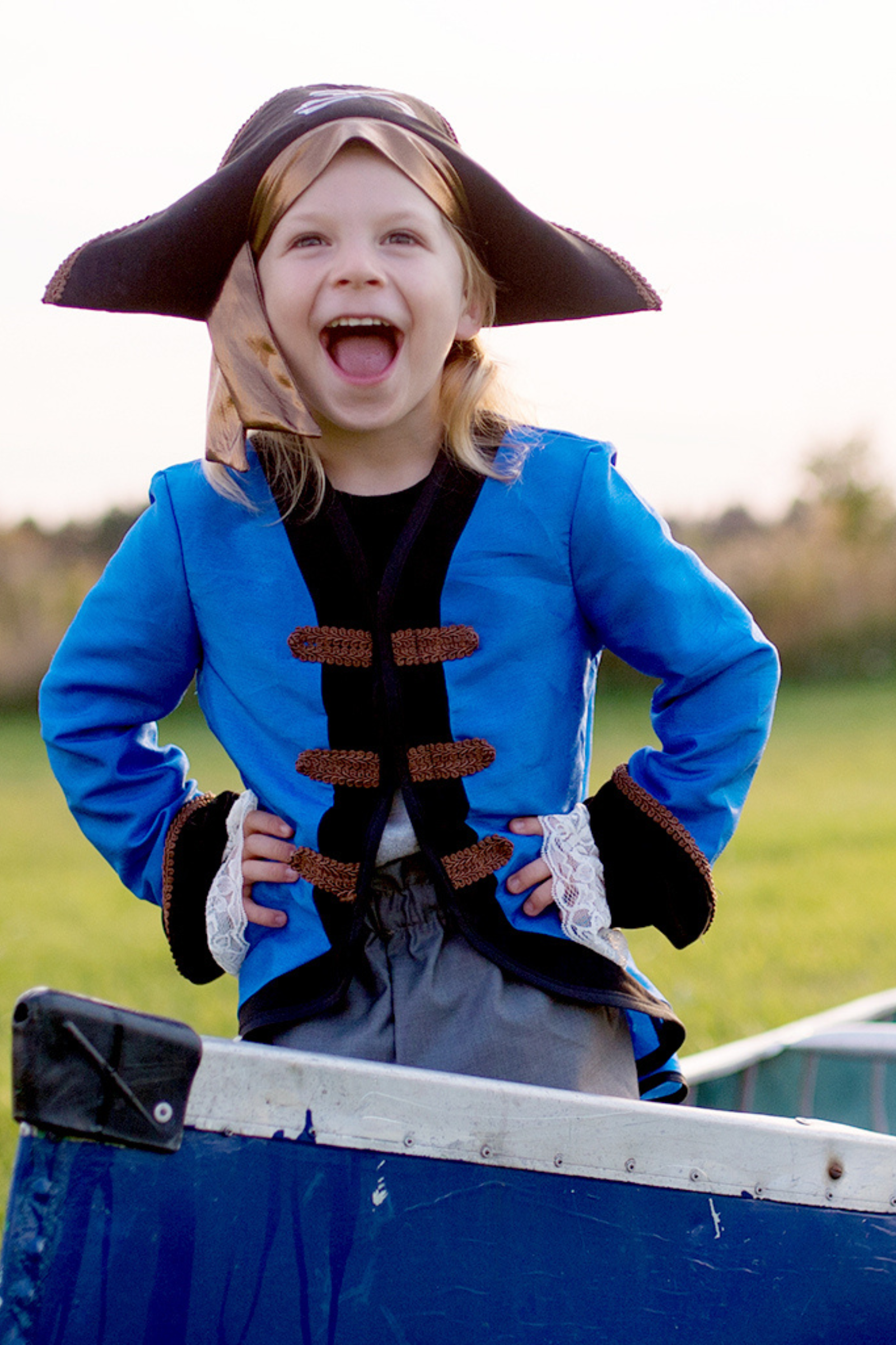 Pirate corsaire - Veste, pantalon et chapeau