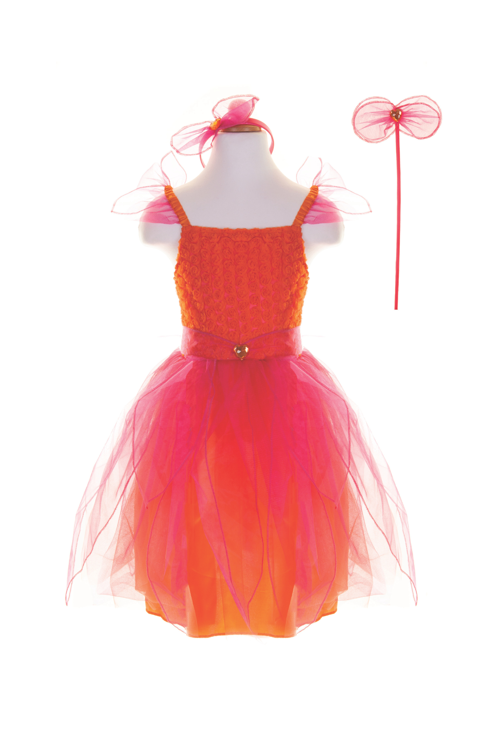 Sunset Flower Fairy with Wand & Halo