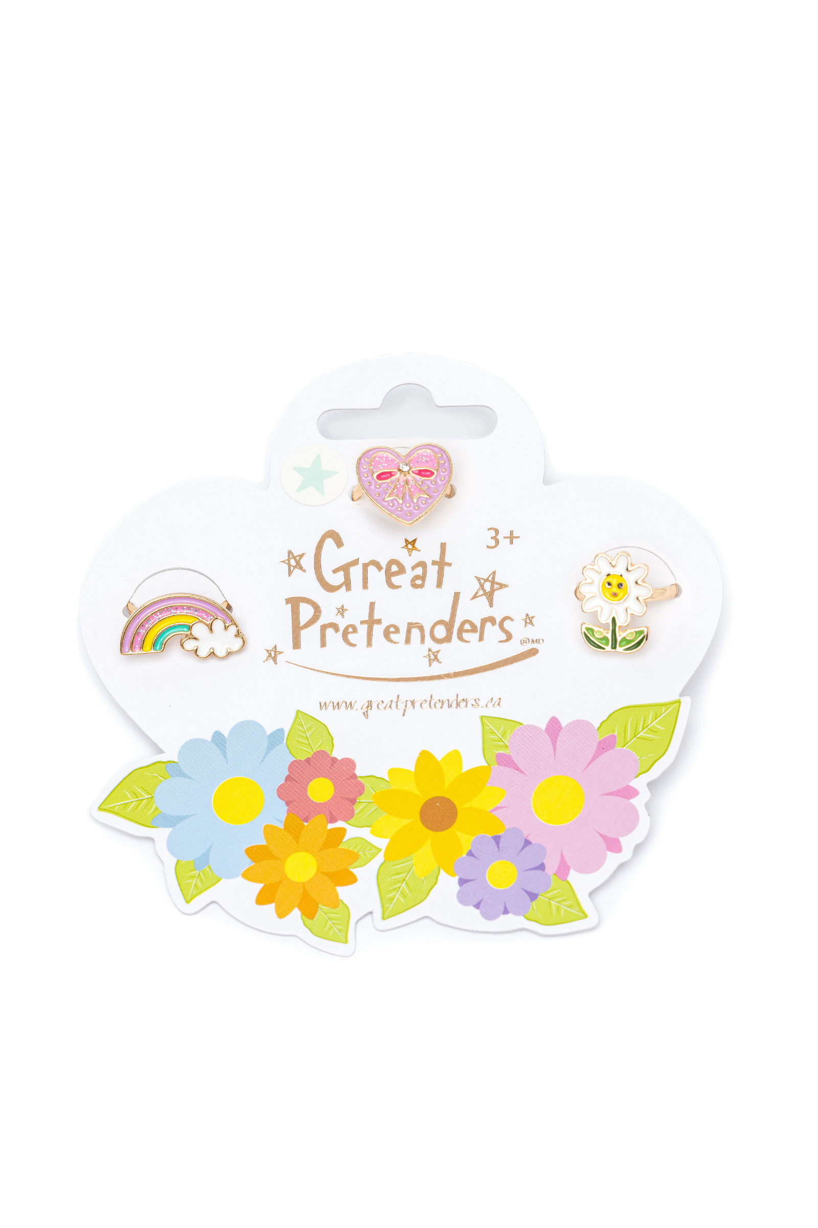 Spring Flowers Ring Set (3 pcs)