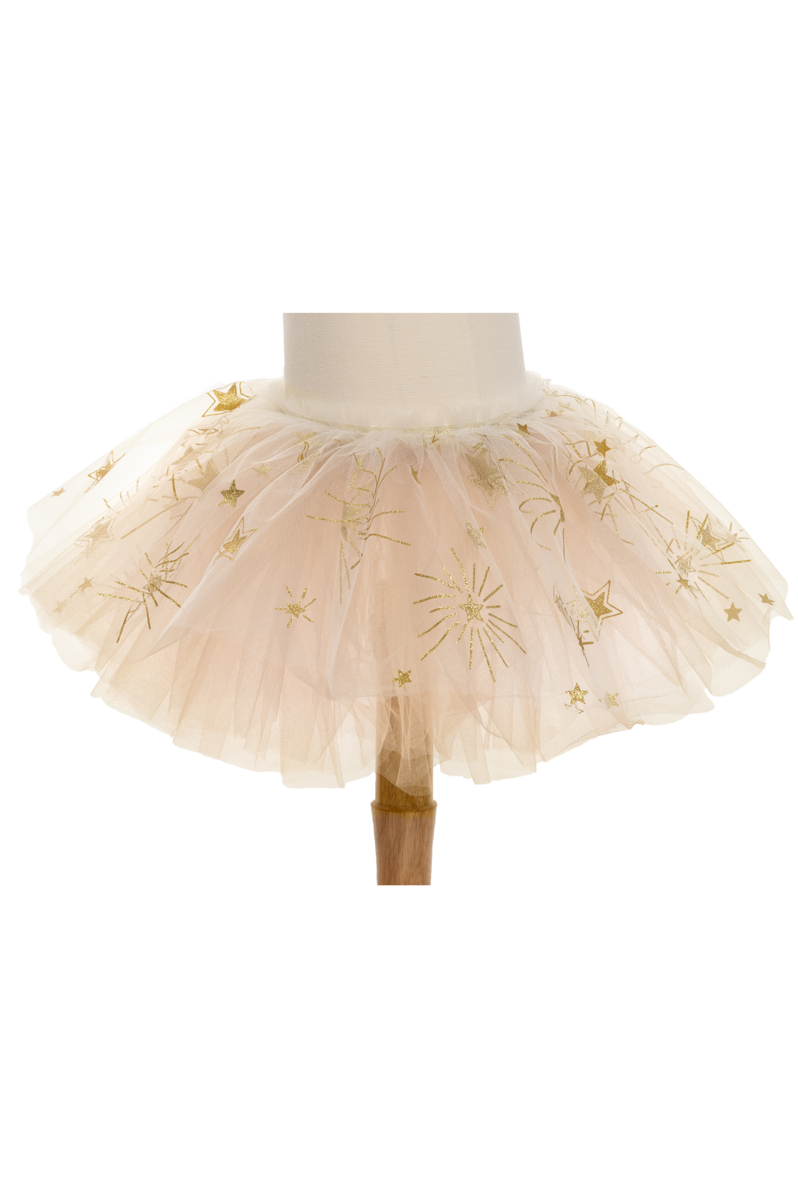 Sparkle Star Tutu, White/Gold