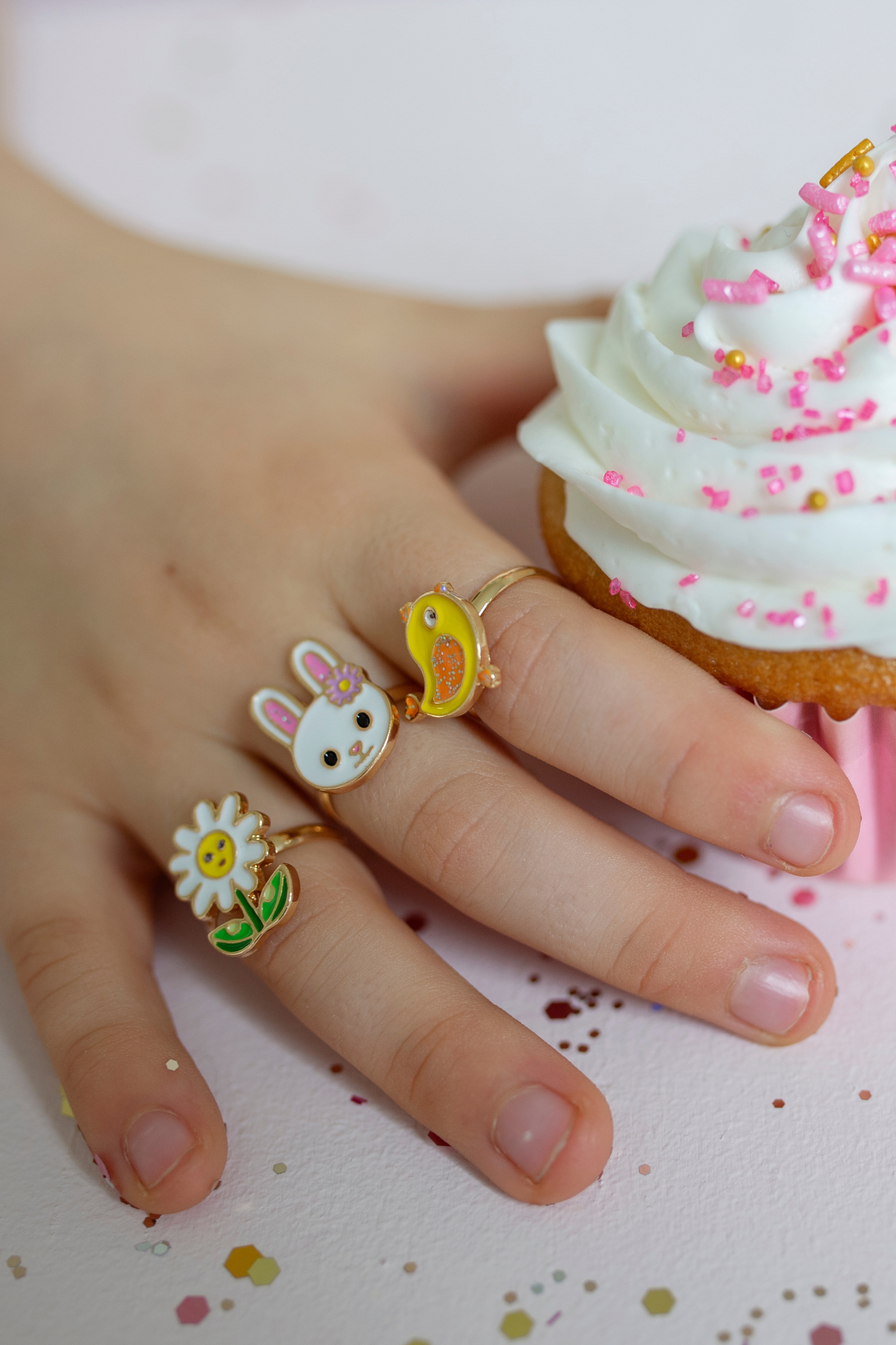 Spring Bunny Ring Set (3 pcs)