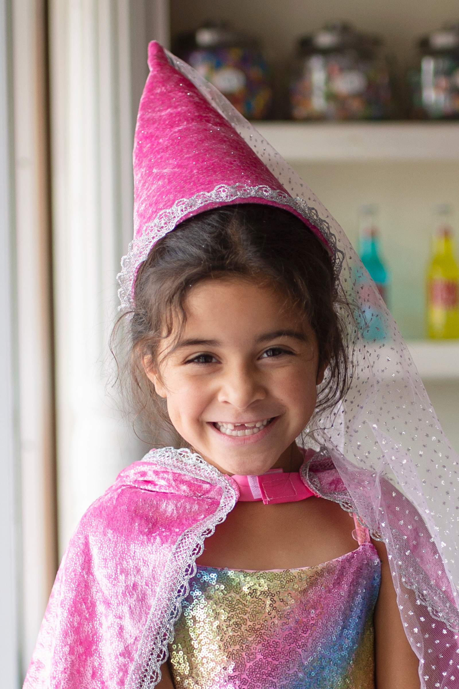 Diamond Sparkle Hat, Dark Pink