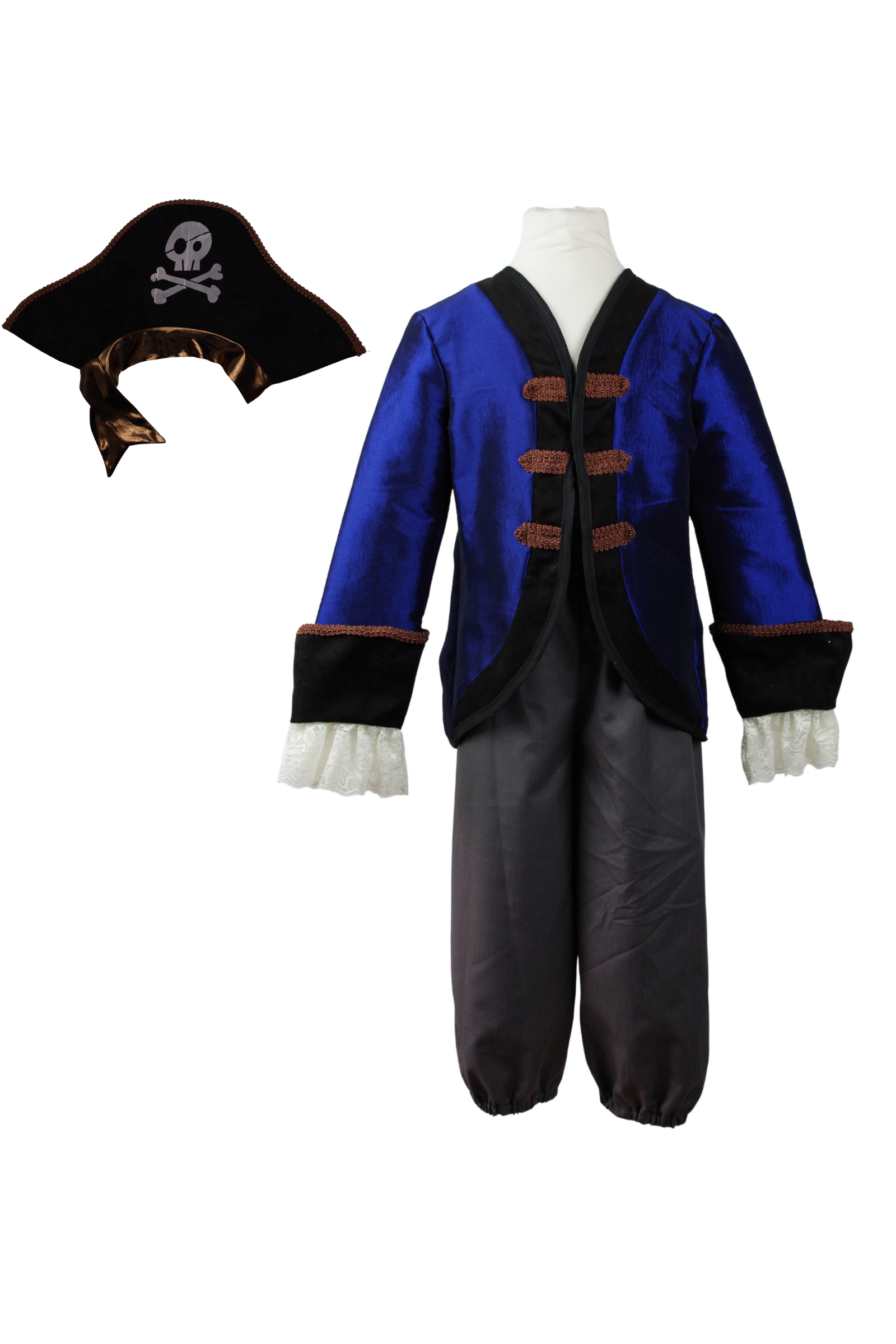 Pirate corsaire - Veste, pantalon et chapeau