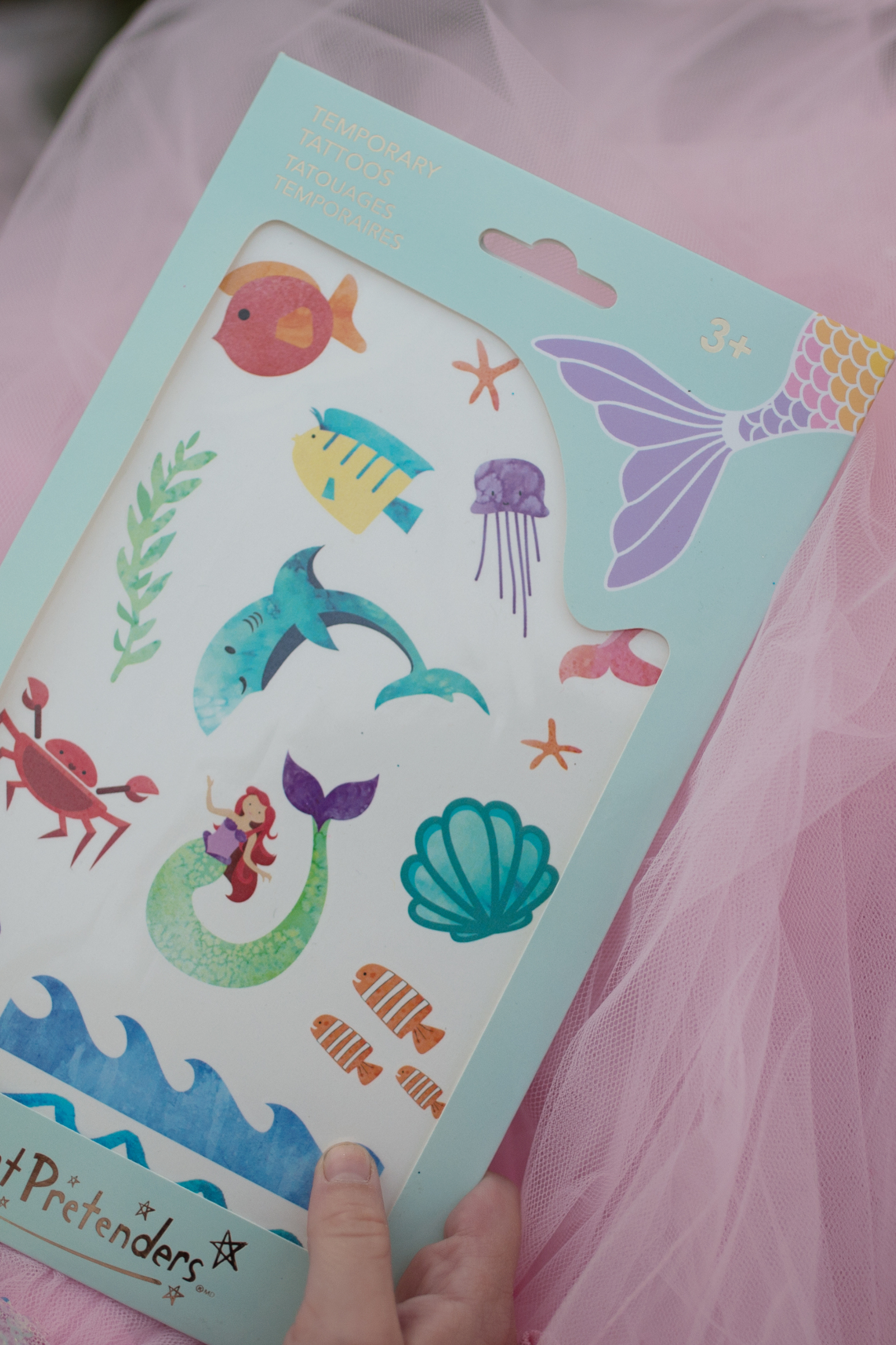 Mermaid Tattoo Sheet (17 pcs)