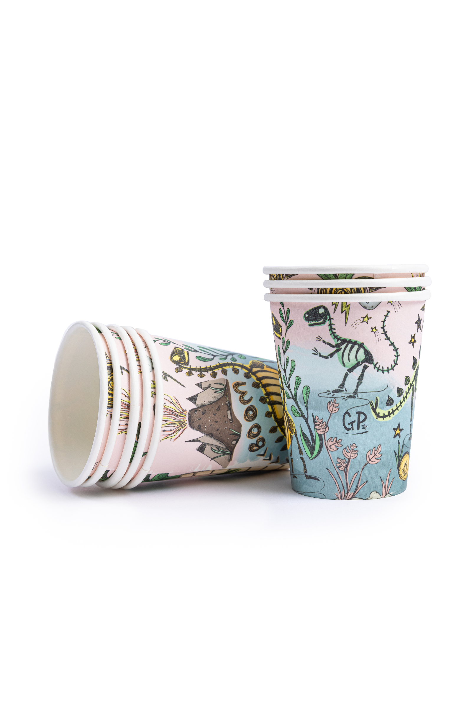 Cup Set - Dinosaur (8 pcs)