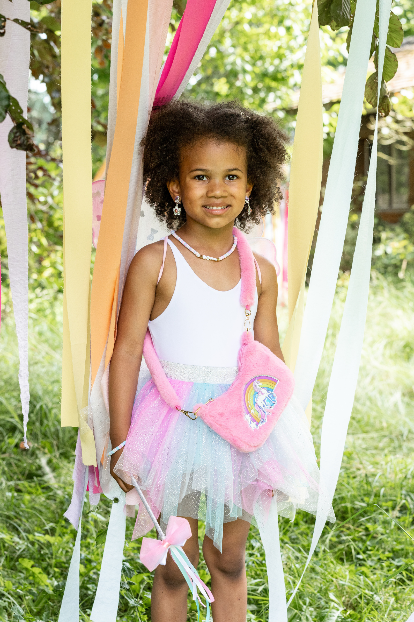 Rock mit Flügeln & Zauberstab, Mint Pink