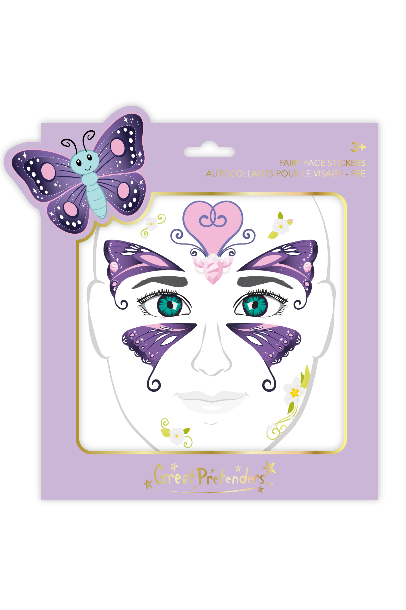 Schmetterling und Feen, Gesichts-Sticker