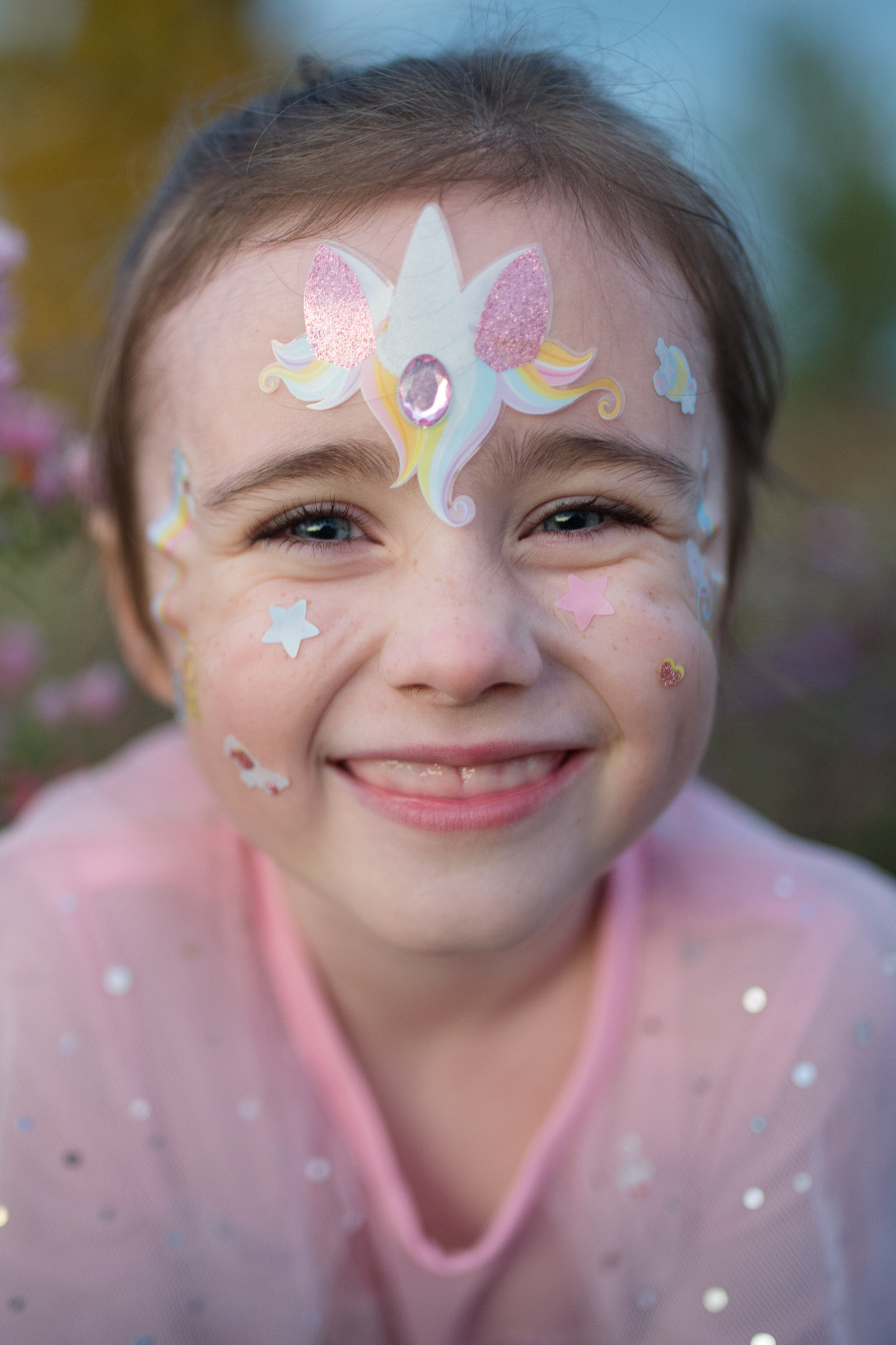 Autocollants pour le visage - thème licorne