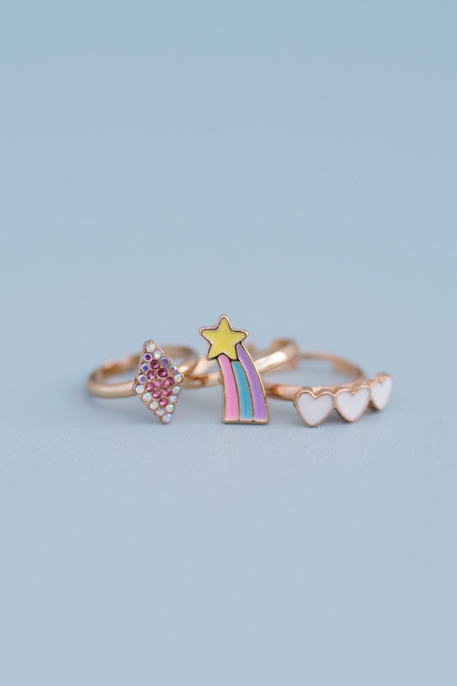 Boutique Heart Star Ring Set (3 pcs)