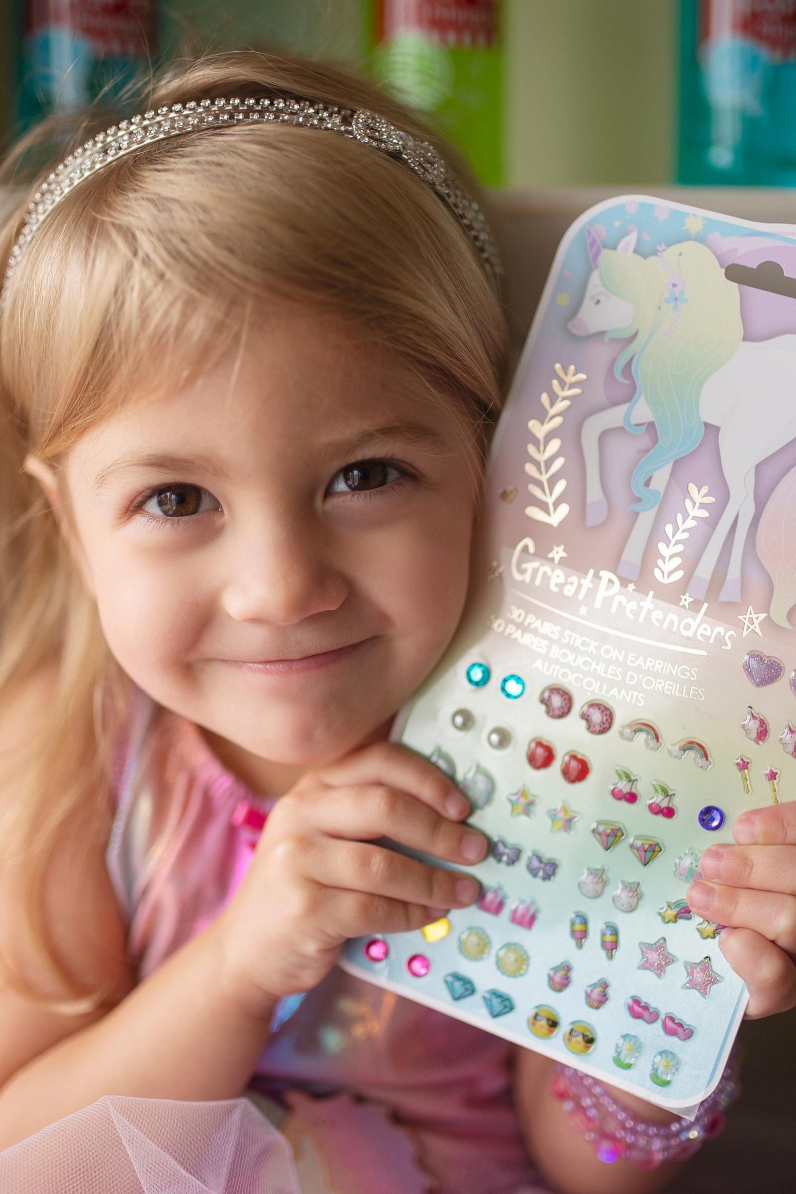 Whimsical Unicorn Stick-on Earrings (30 pairs)