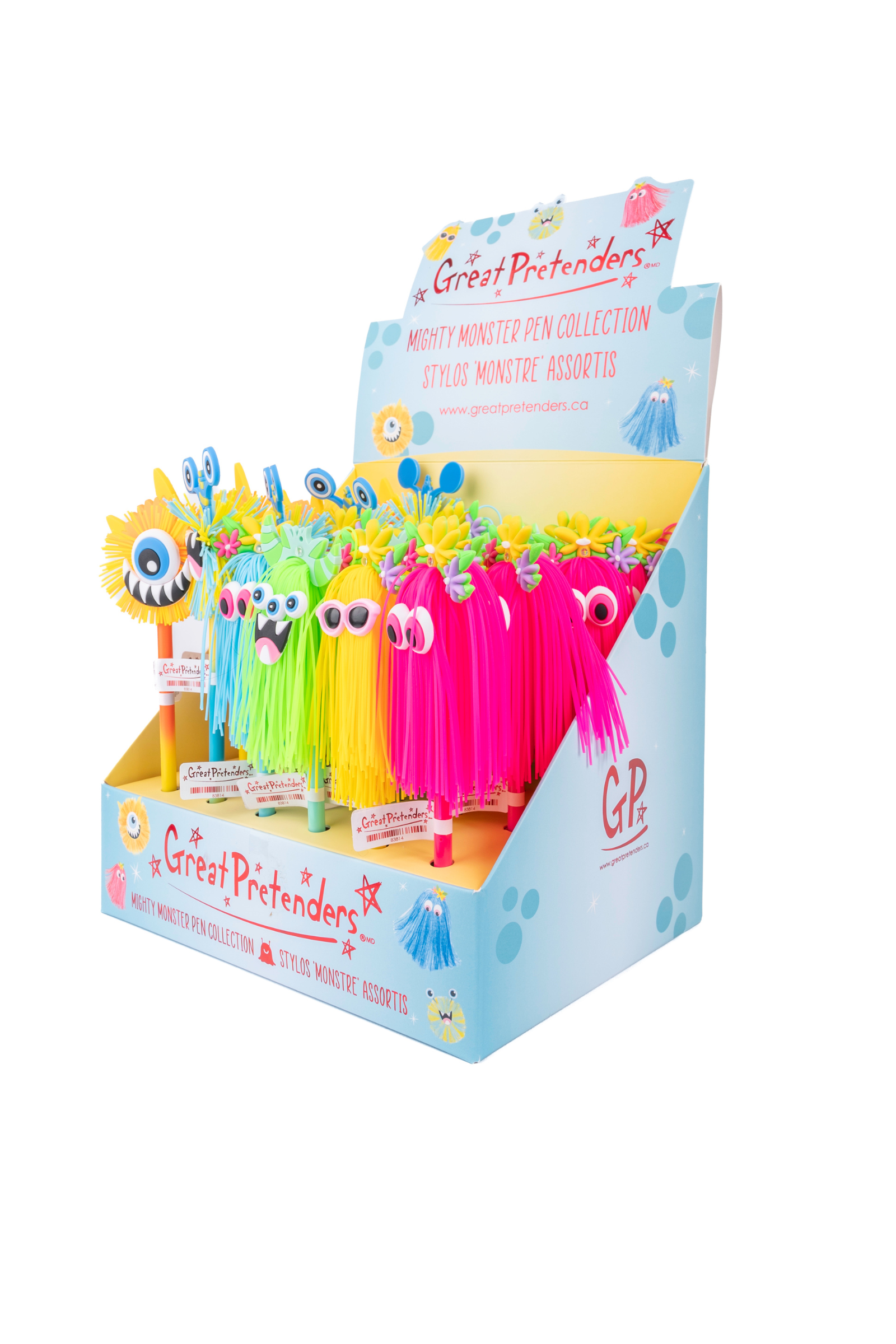 Mighty Monster Pens, 6 styles assorted