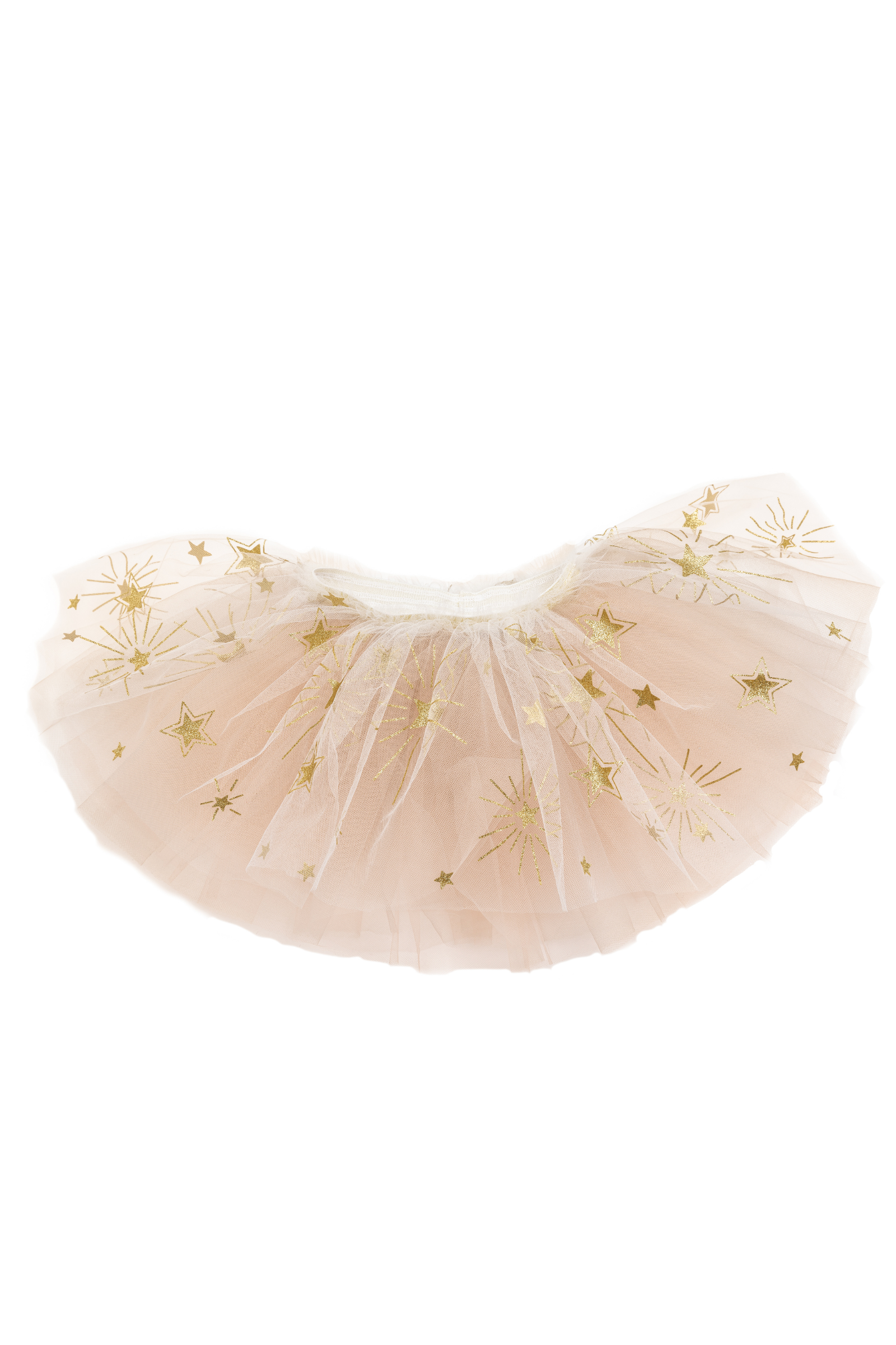 Sparkle Star Tutu, White/Gold