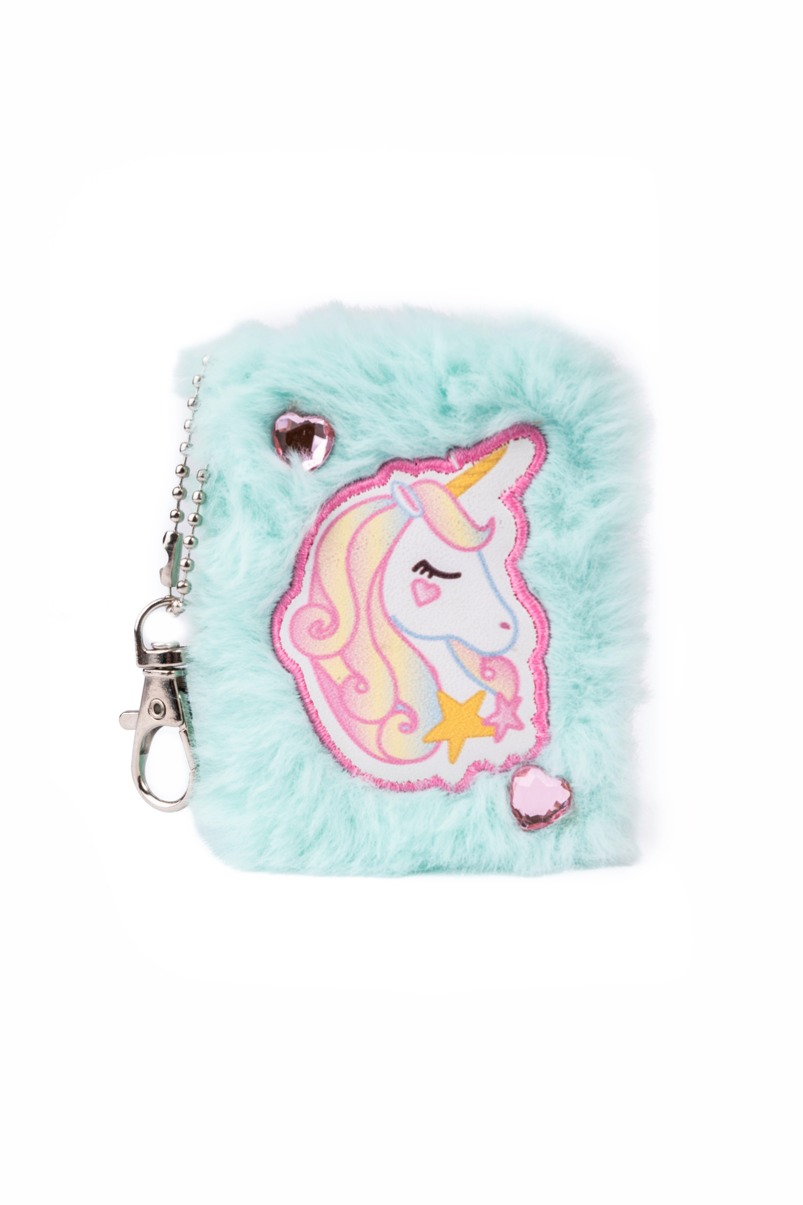 Mini Furry Friends Keychain Journal Bunny/Cat/Unicorn, 3 styles assorted