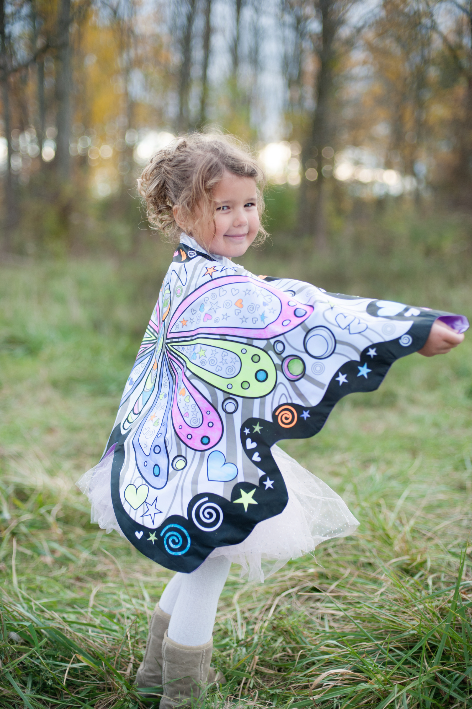 Colour a Cape - Butterfly Wings - with Marker Set (7 pcs)