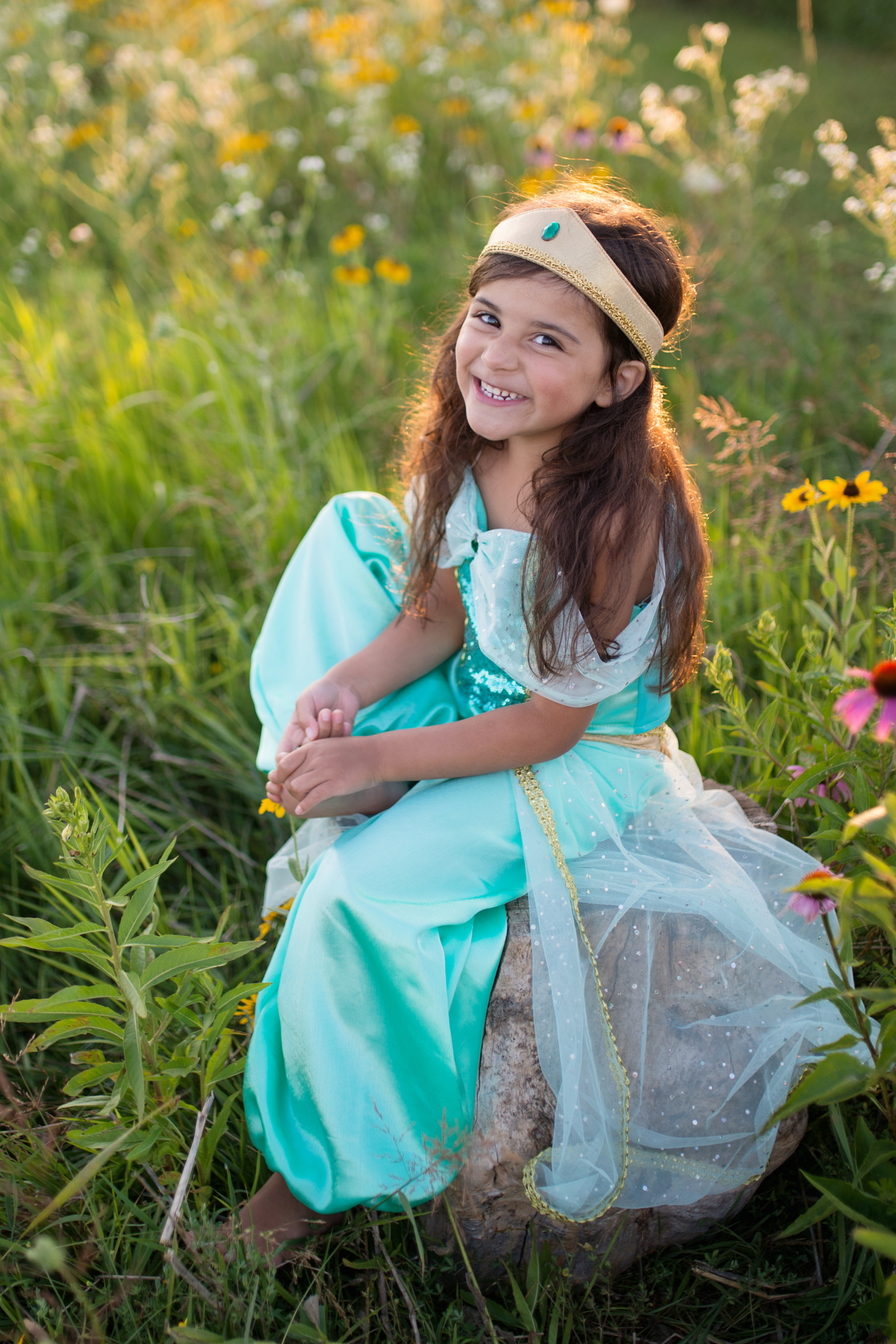 Arabian Princess Dress, Teal