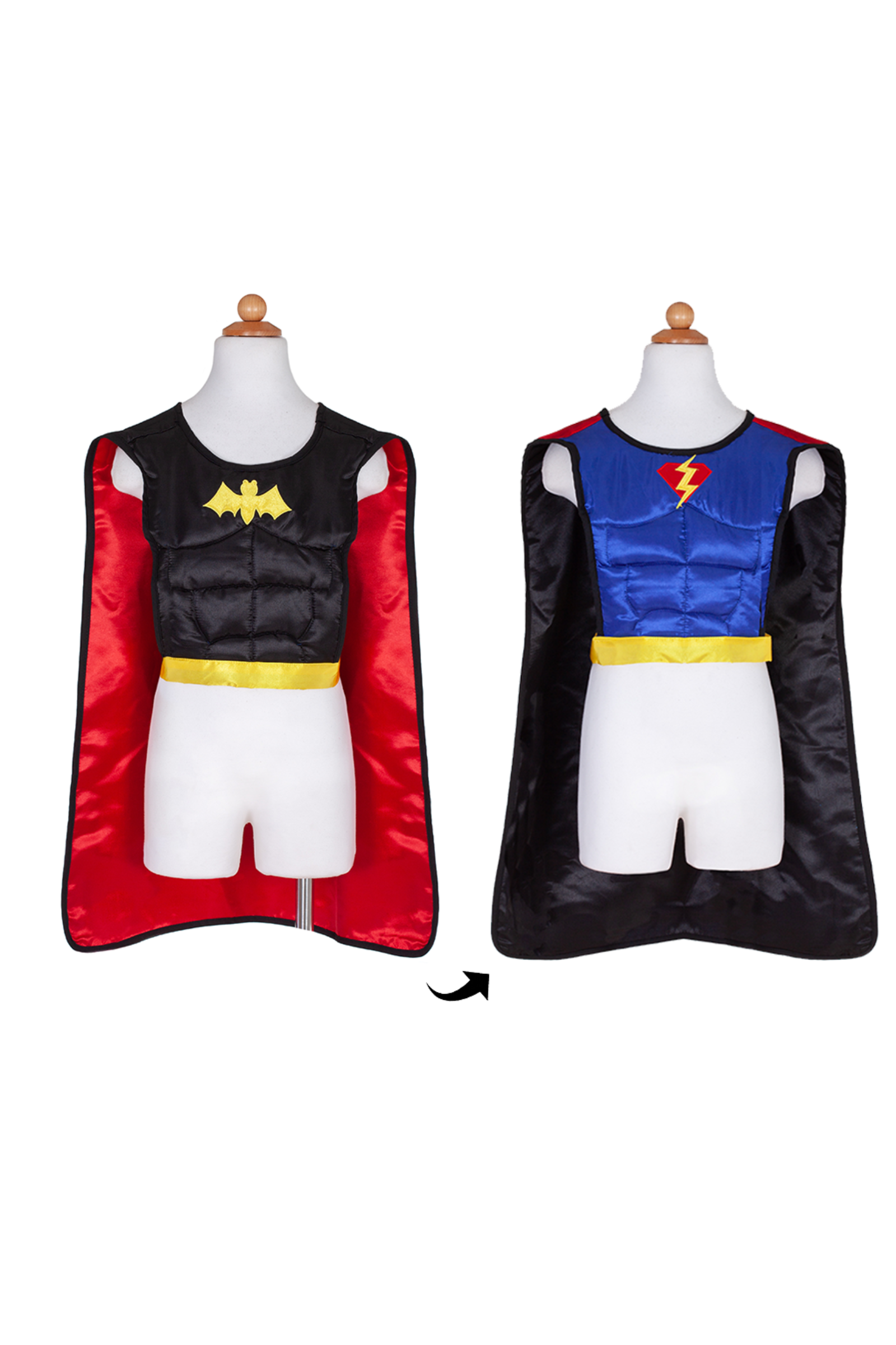Reversible Superhero Tunic Cape with Mask