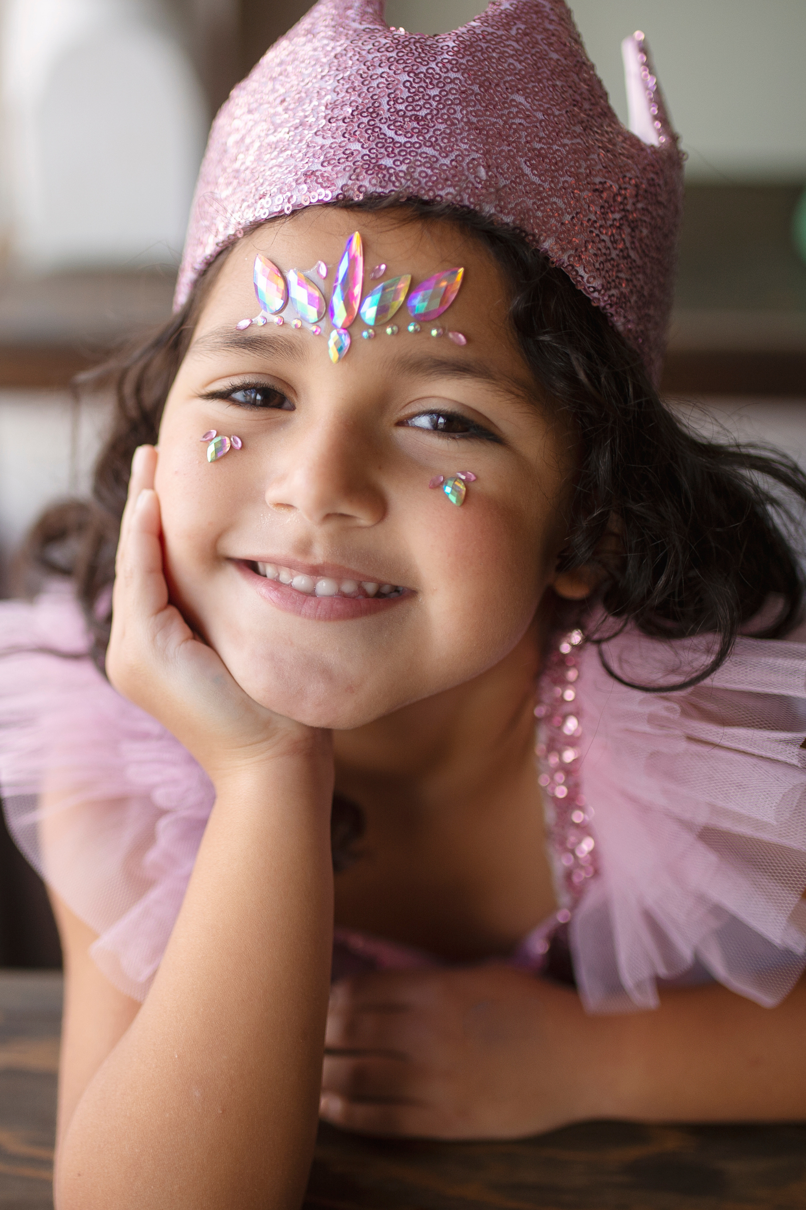 Face Crystal Sheet - Pink Unicorn (3 pcs)