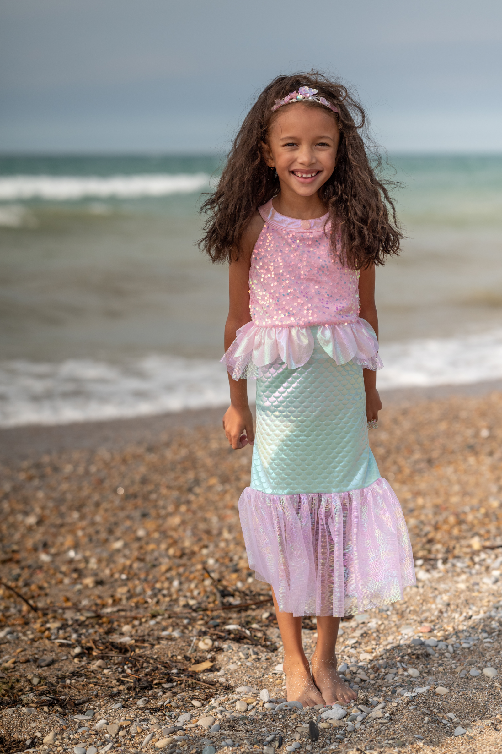 Misty Mermaid Dress, Pink