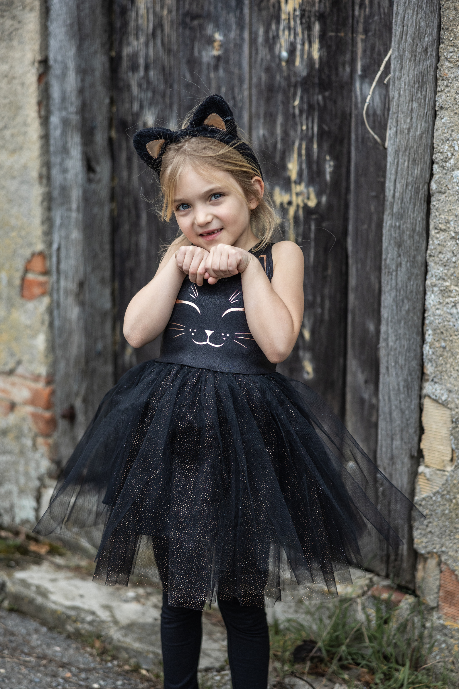 Black Cat Dress with Headband