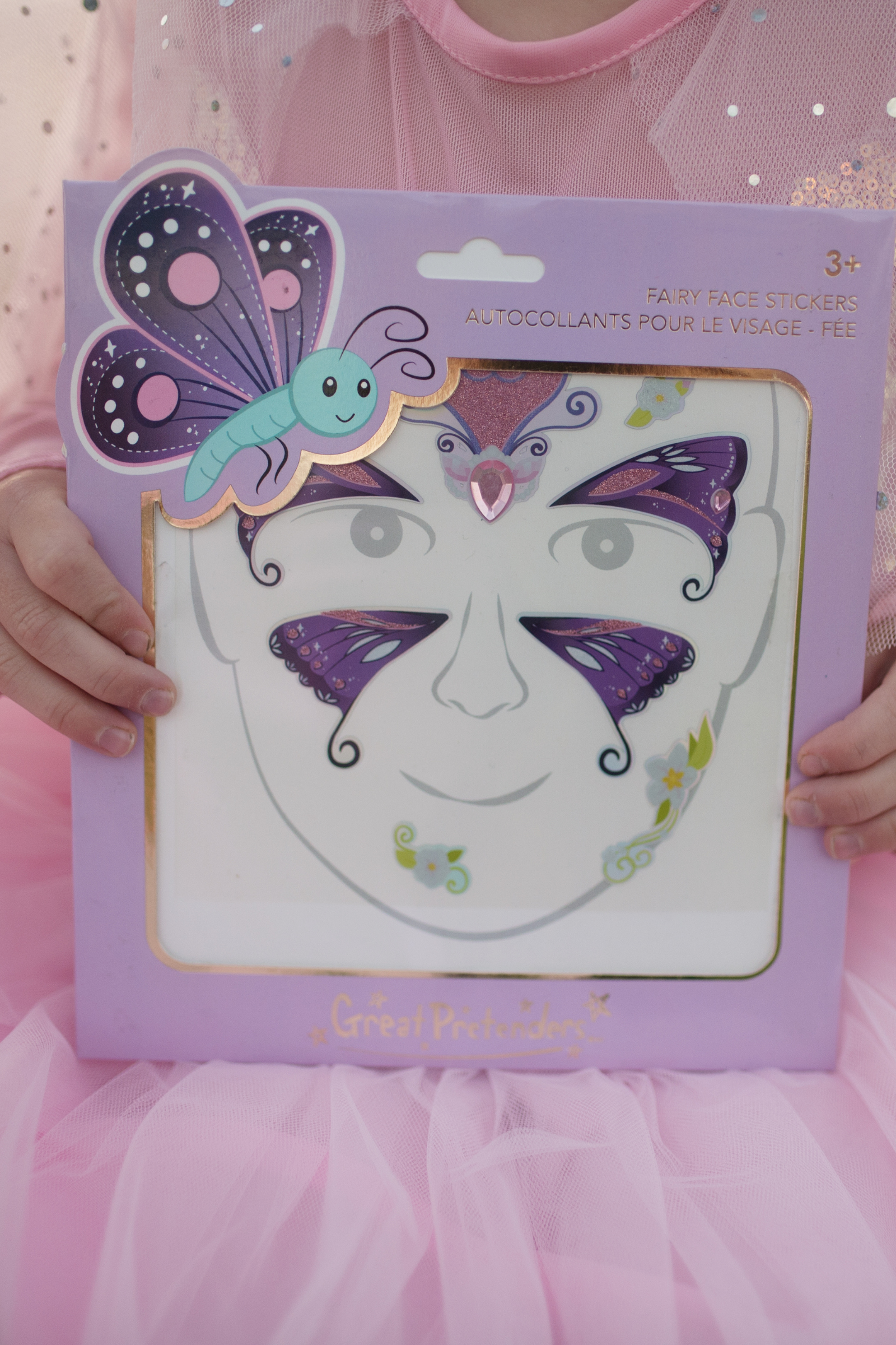 Butterfly Fairy Face Sticker Sheet (9 pcs)