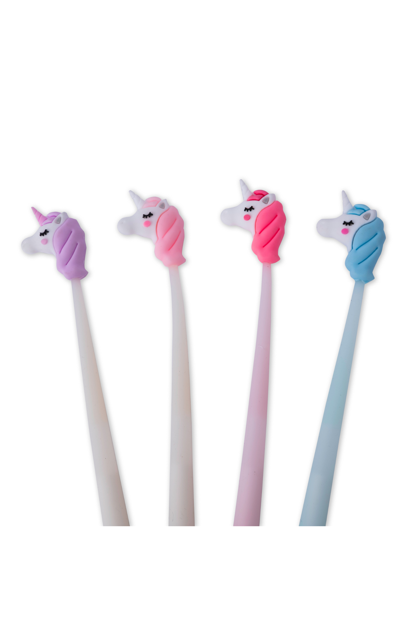 Unicorn Jiggle Wiggle Pens, 4 styles assorted