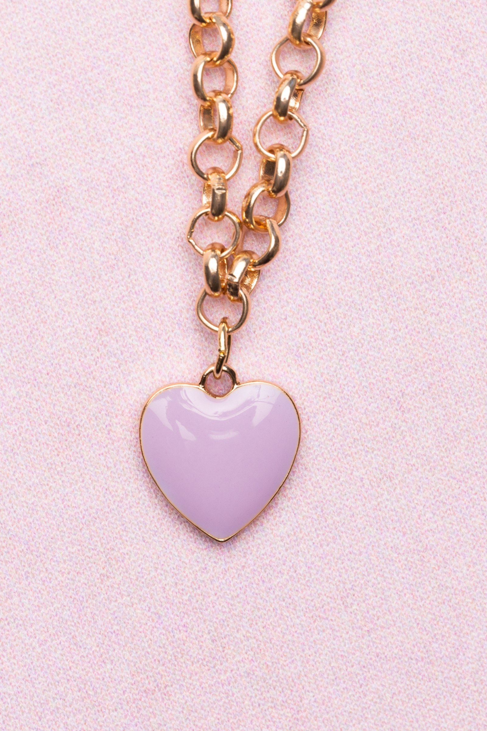 Boutique Chunky Chain Heart Necklace, 2 styles assorted