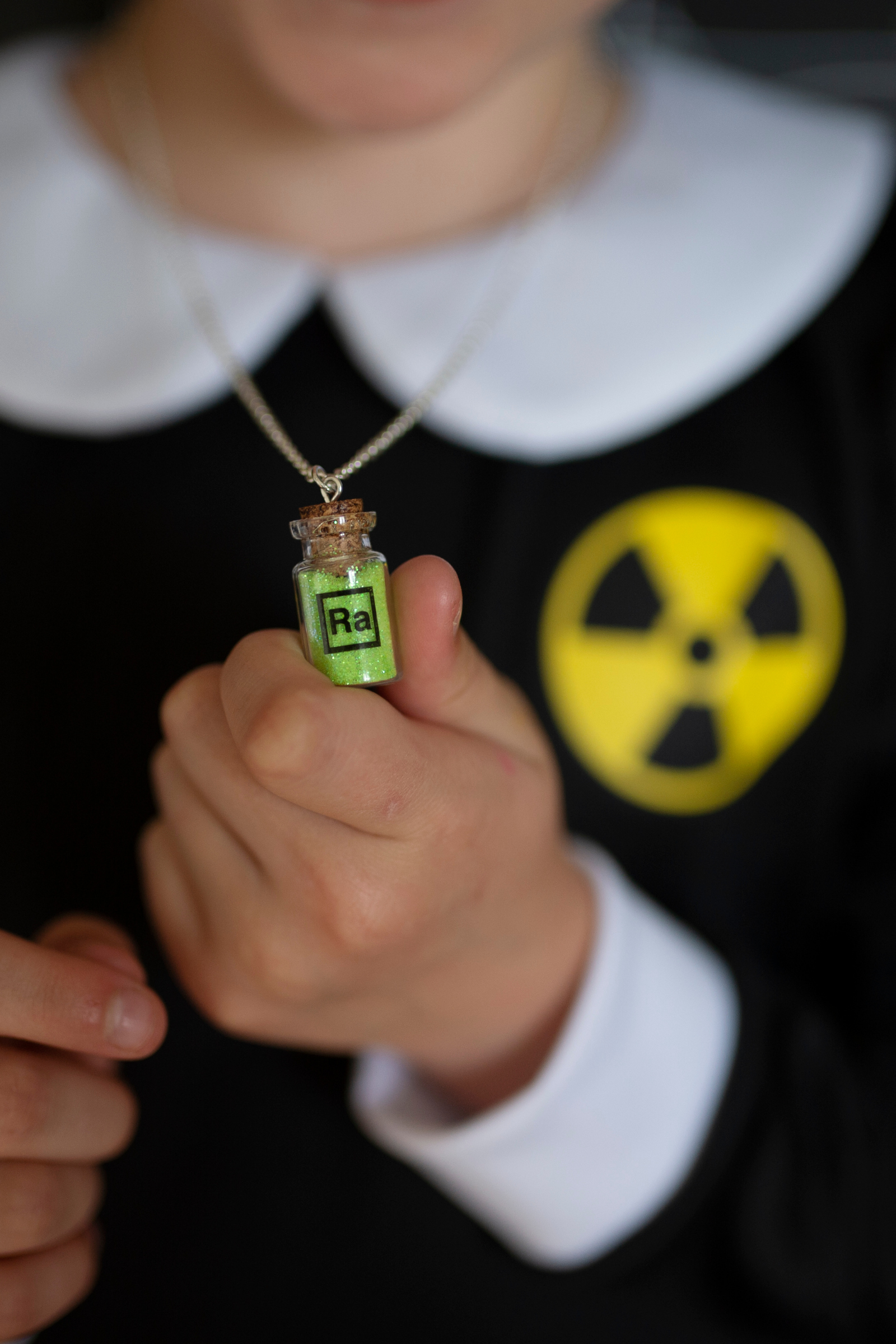 Marie the Scientist Dress with Lab Coat & Necklace