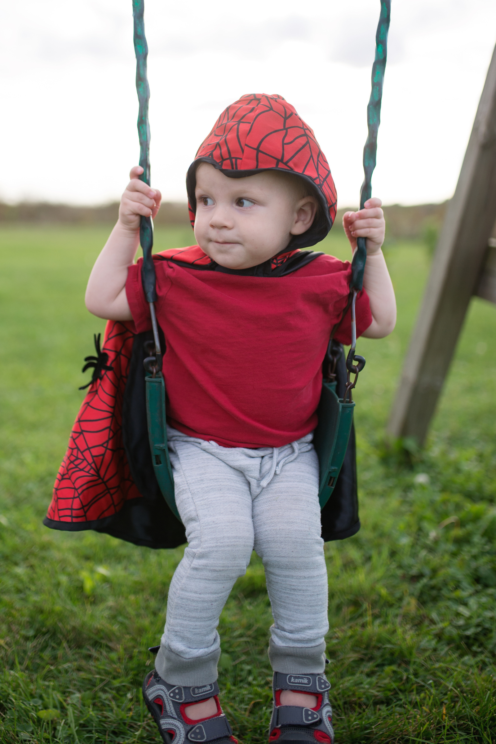 Baby/Toddler Reversible Spider and Bat Cape
