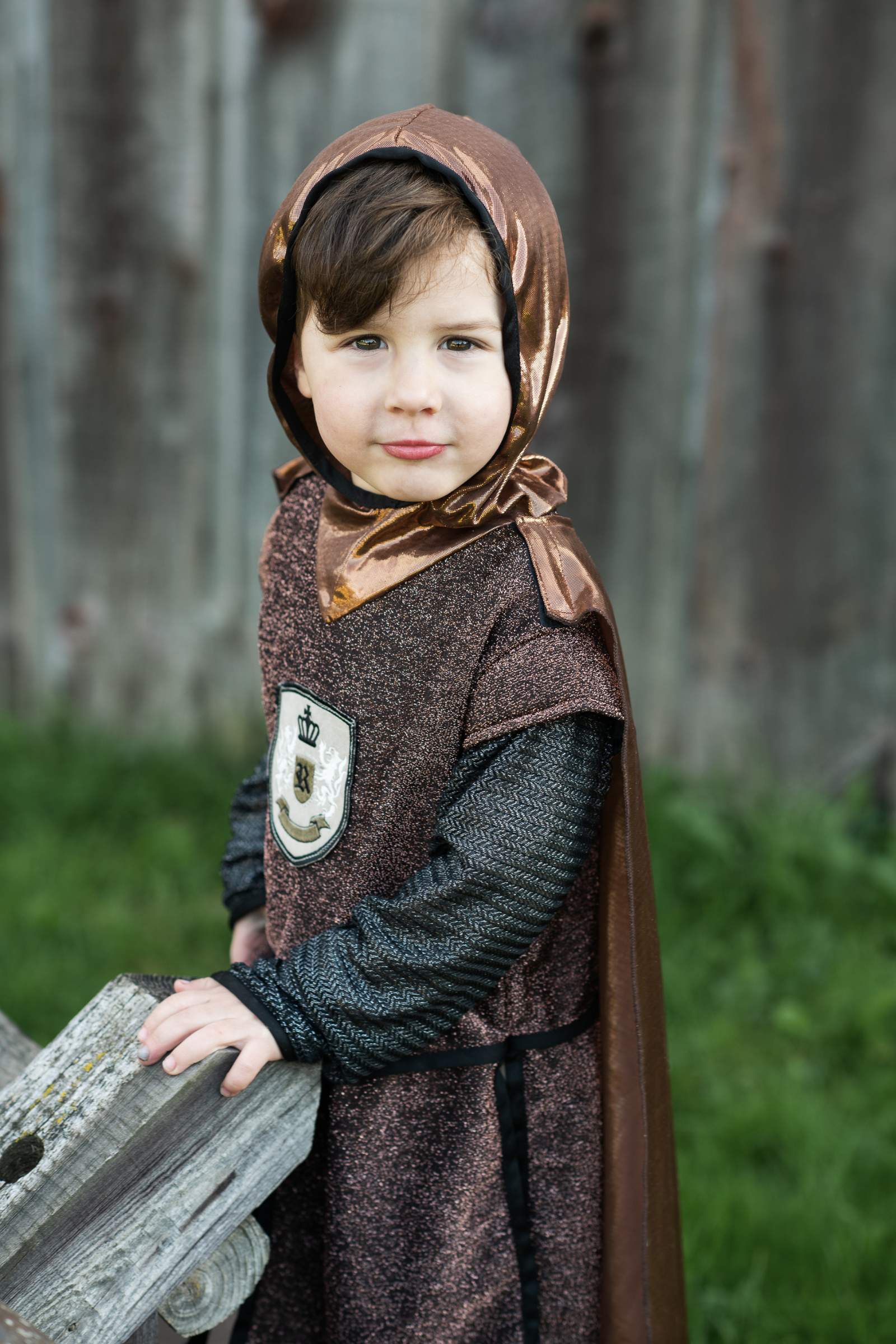 Brilliant Copper Knight Cape Tunic