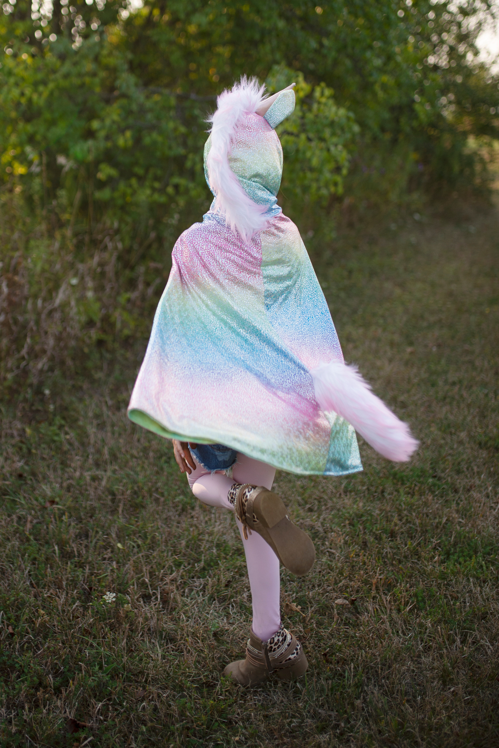 Reversible Unicorn and Dragon Cape