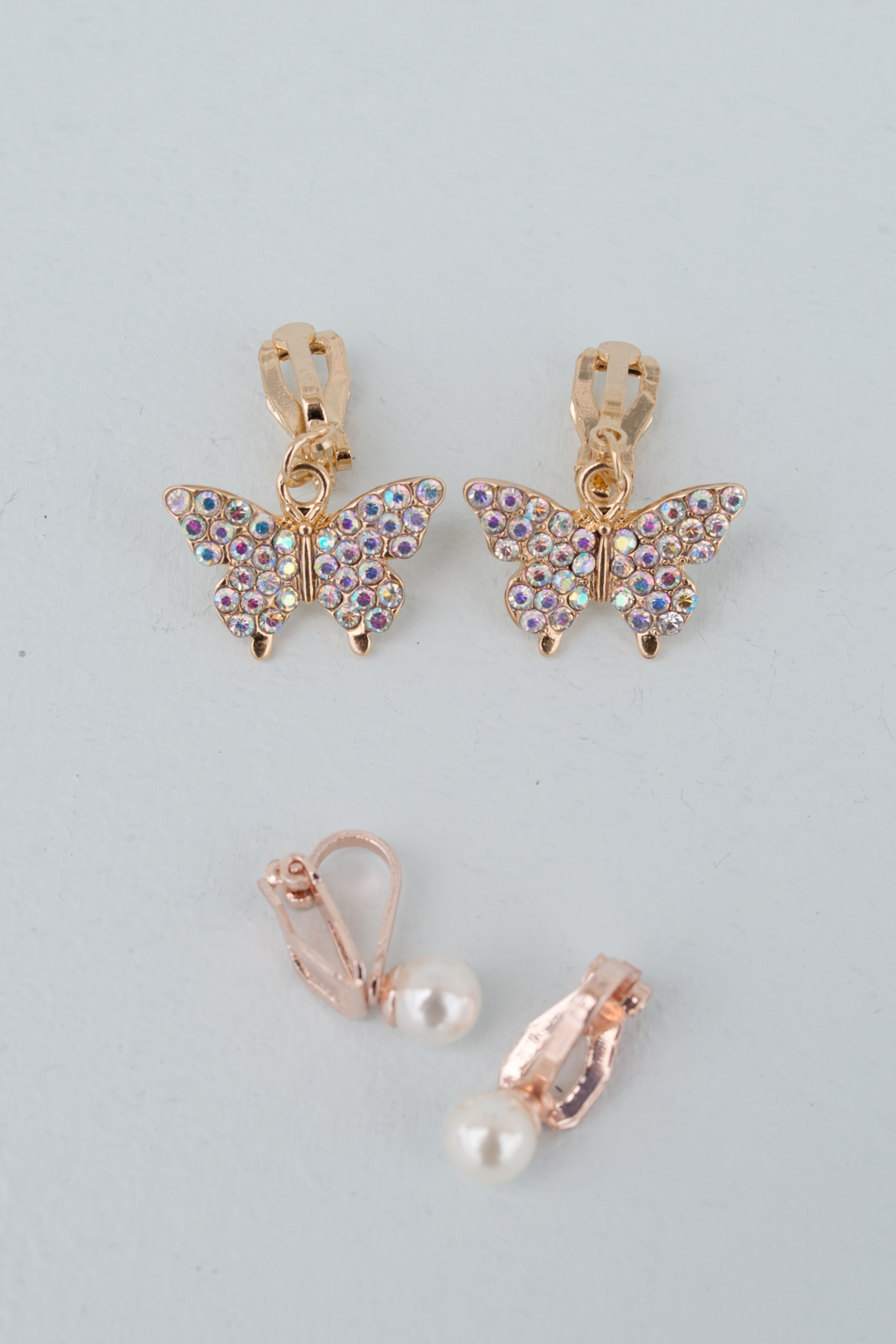 Boutique Butterfly Clip-on Earrings (2 pairs)