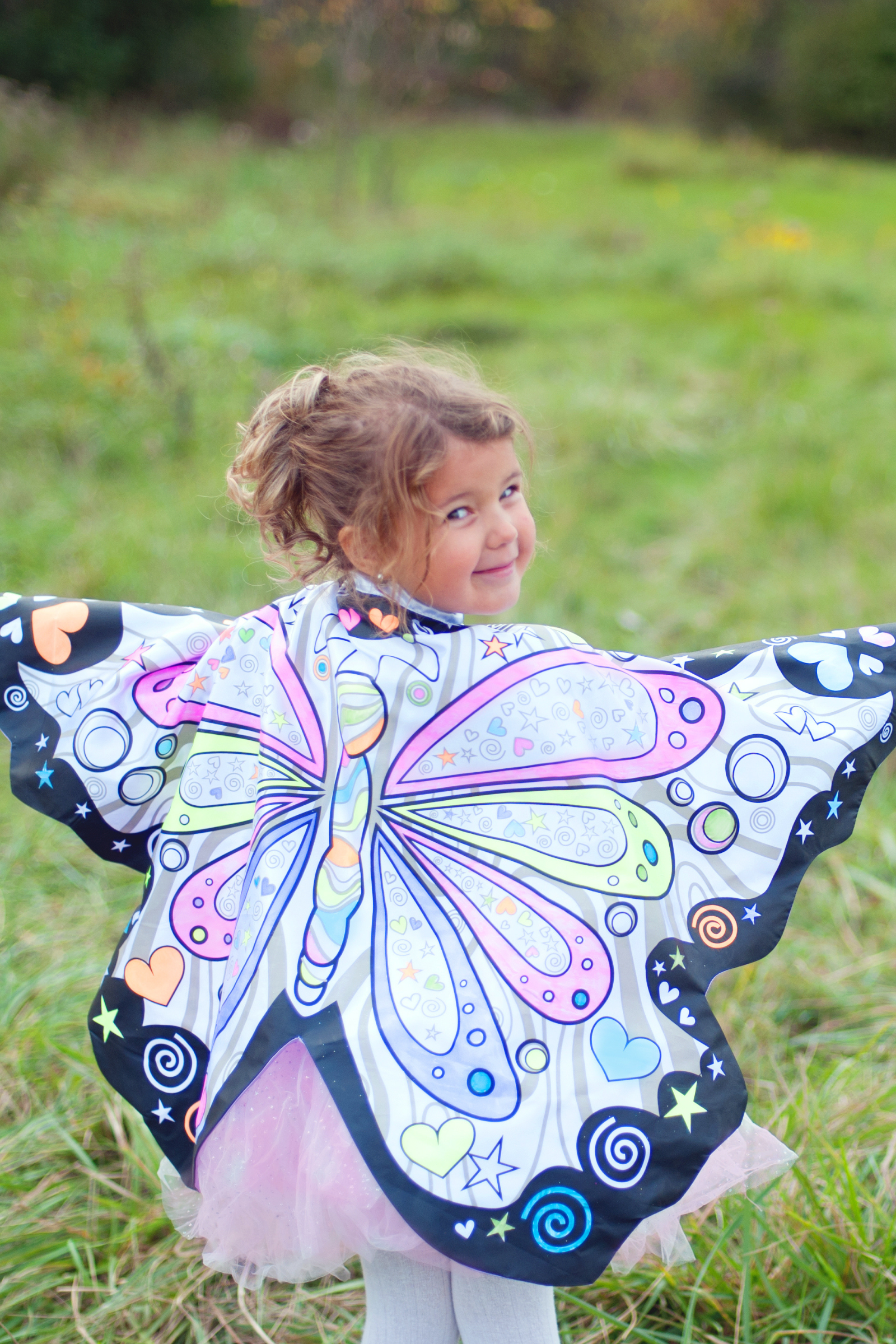 Colour a Cape - Butterfly Wings - with Marker Set (7 pcs)