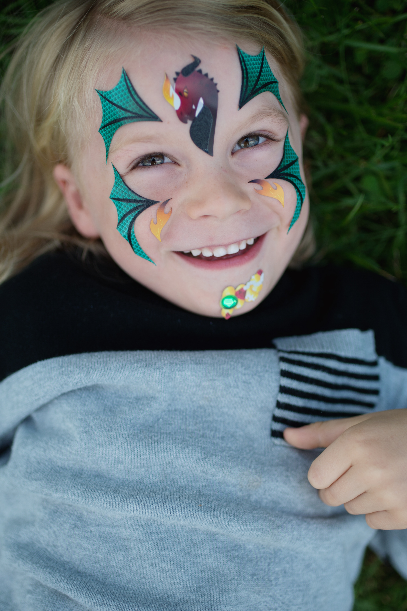 Dragon Face Sticker Sheet (8 pcs)