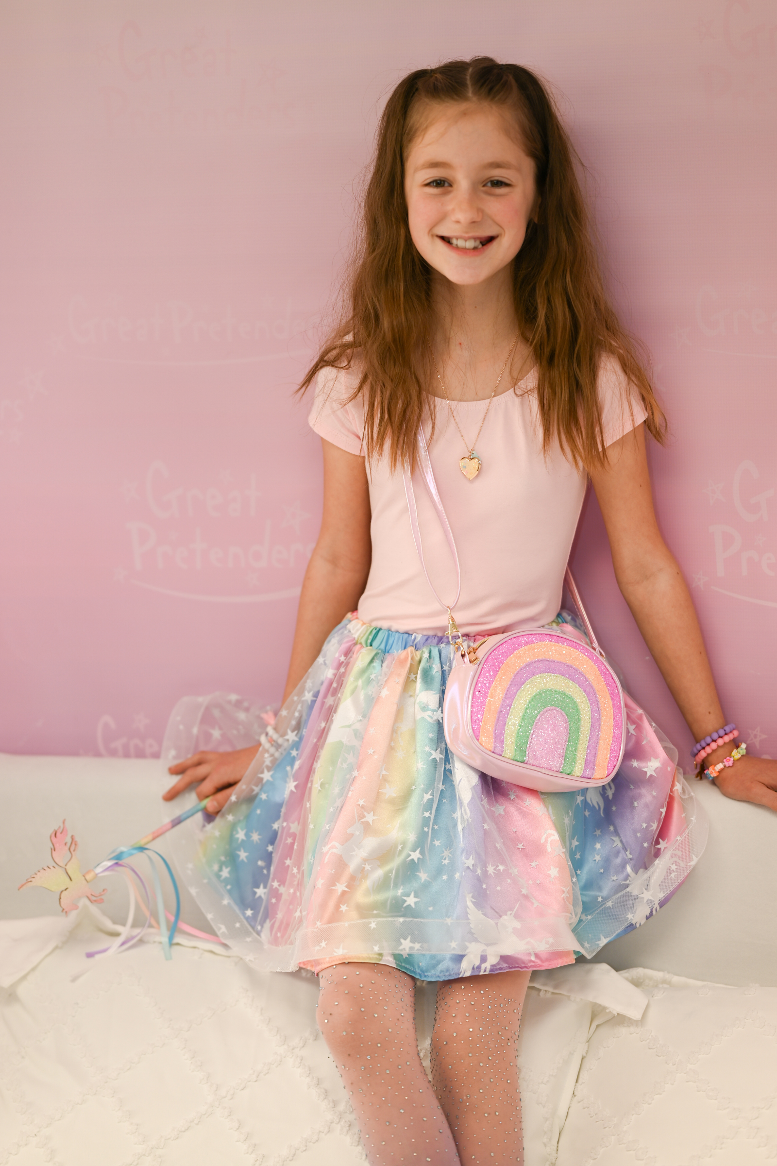 Enchanted Unicorn Skirt with Wand