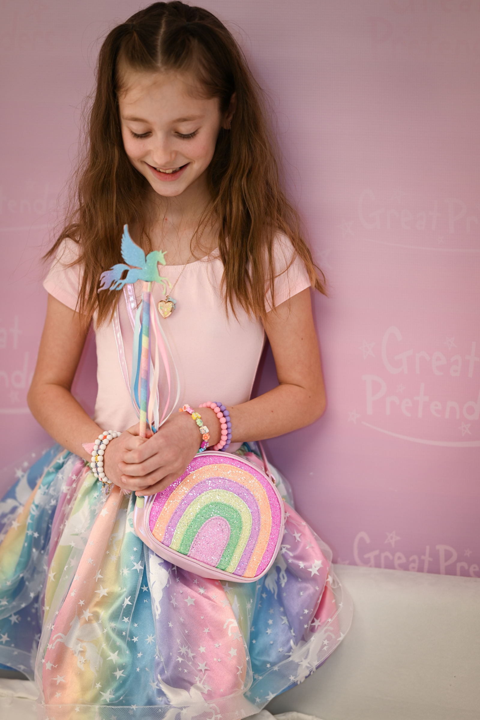 Enchanted Unicorn Skirt with Wand