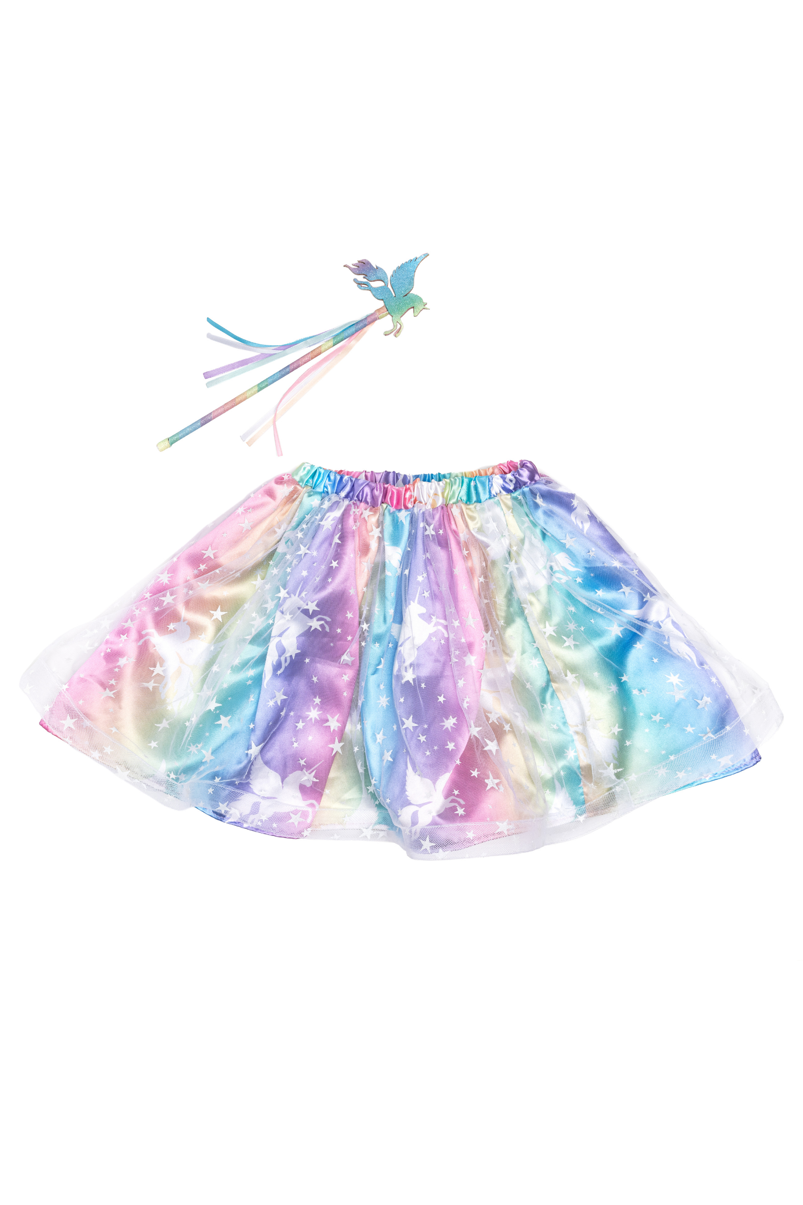 Enchanted Unicorn Skirt with Wand